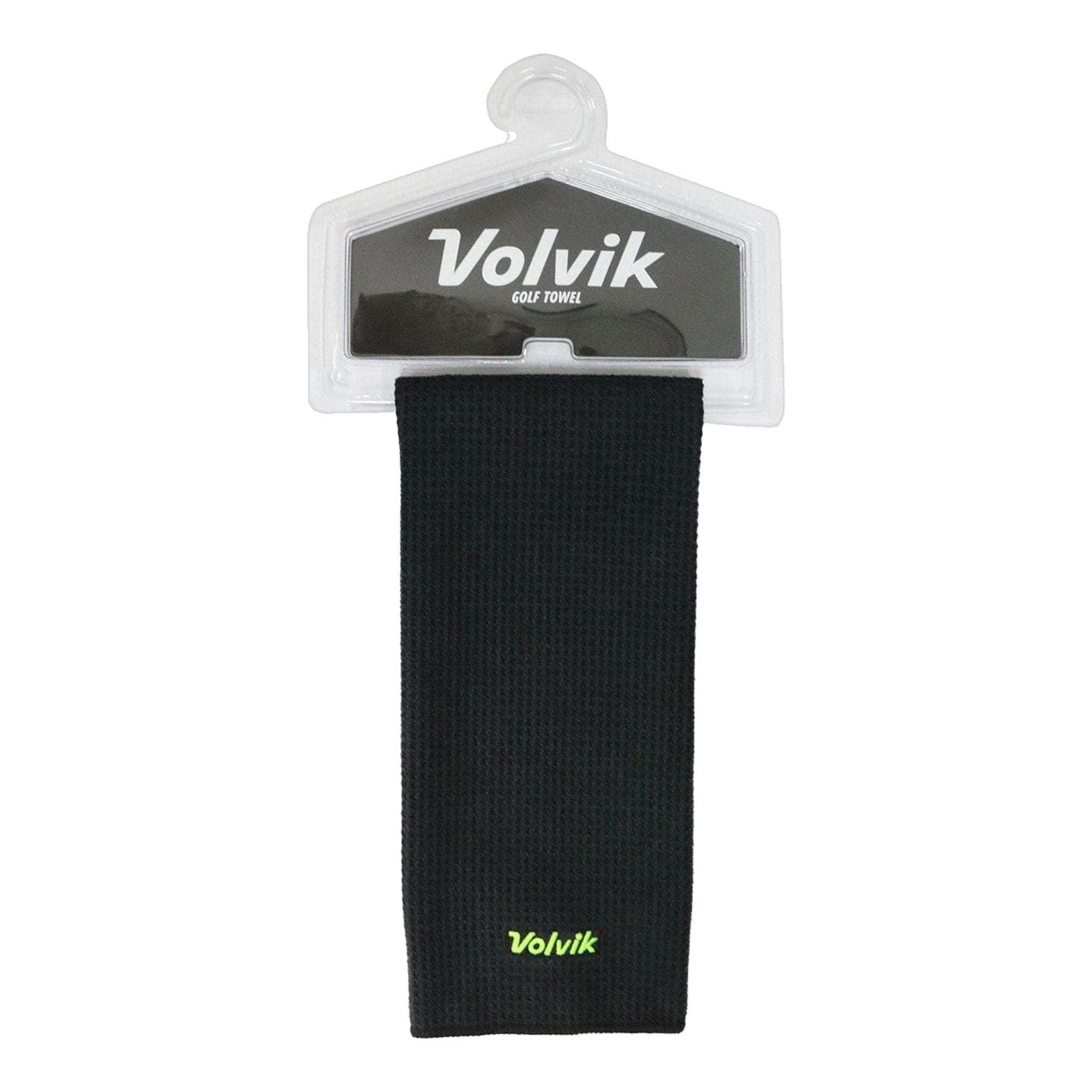 Volvik Racket Asciugamano Microfibra Nero/Lime