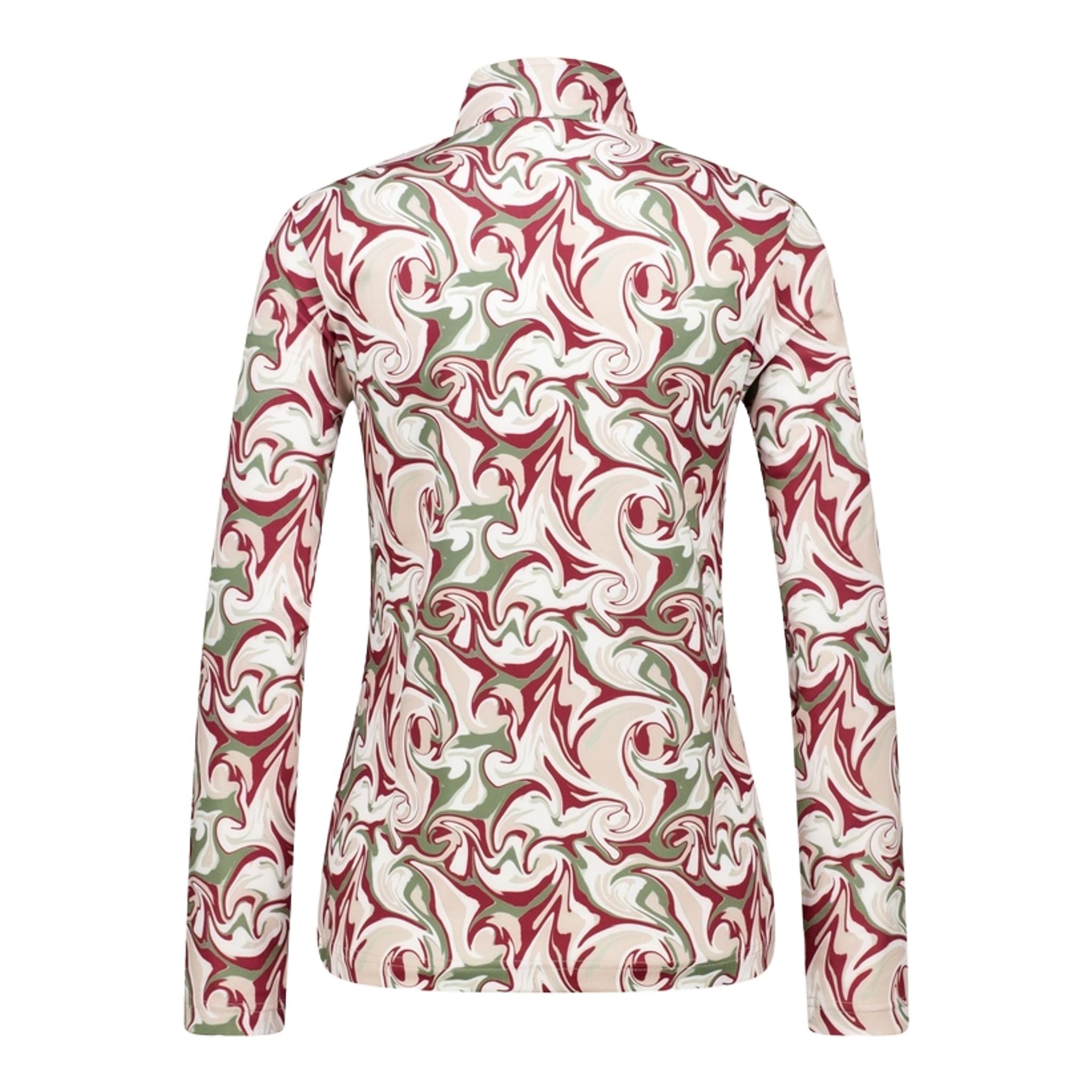 Polo da donna con stampa sportiva quotidiana effetto pesca