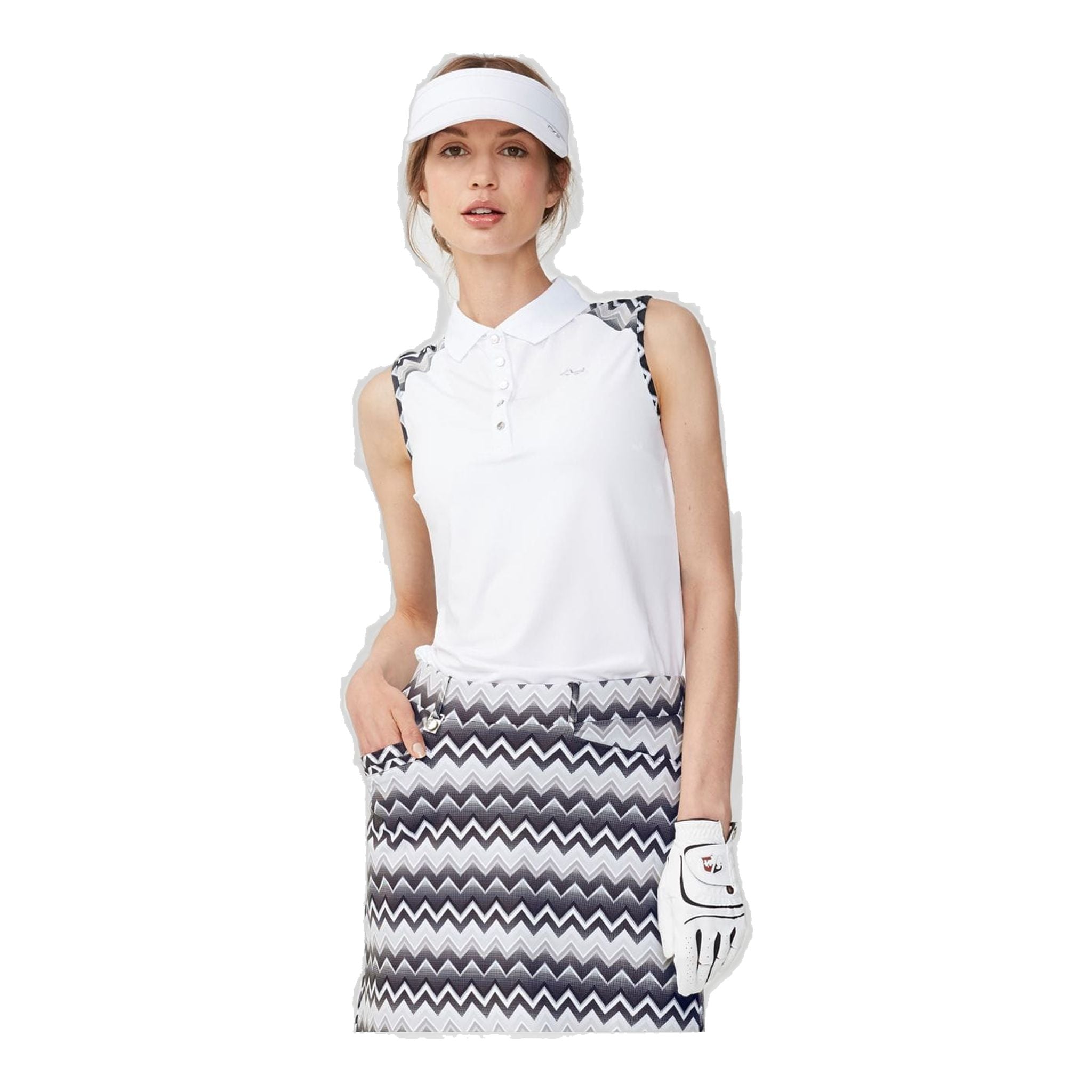 Röhnisch Element SL Polo Zigzag Sabbia Donna