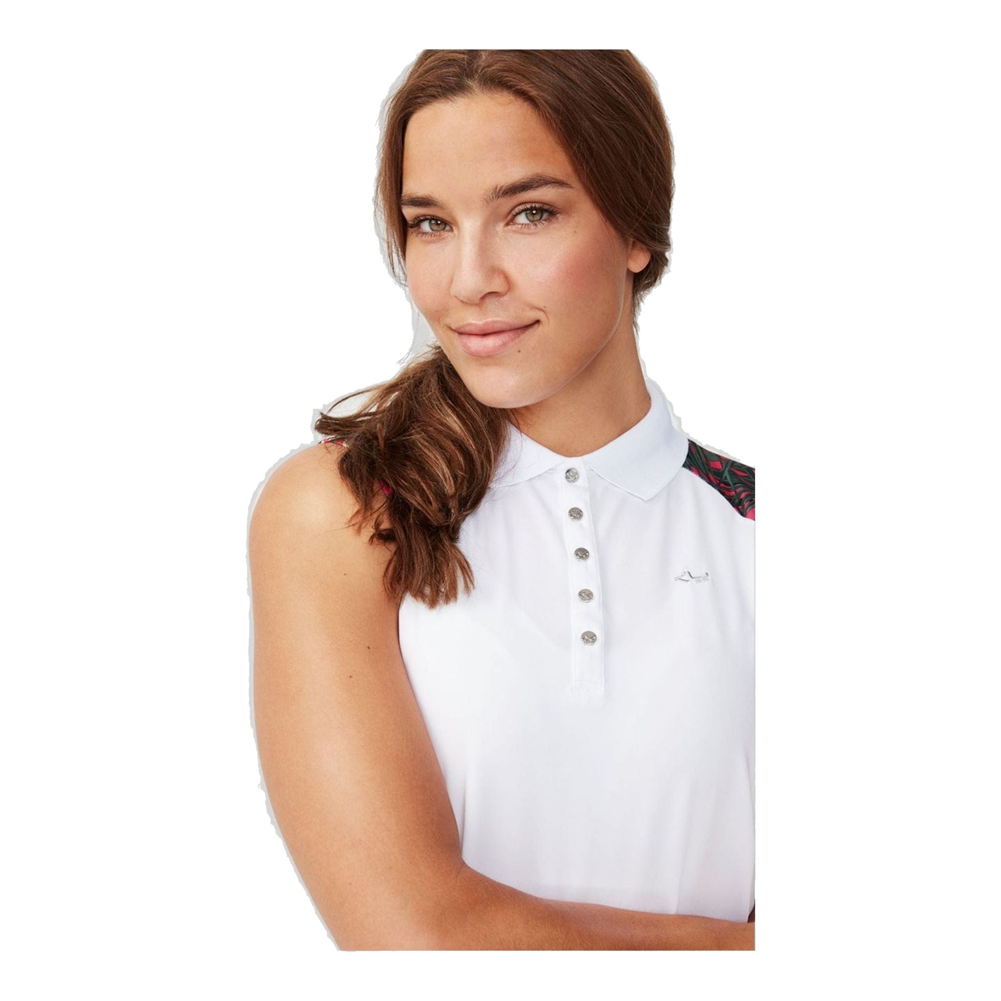 Röhnisch Element SL Polo Palm Fuchsia L da donna