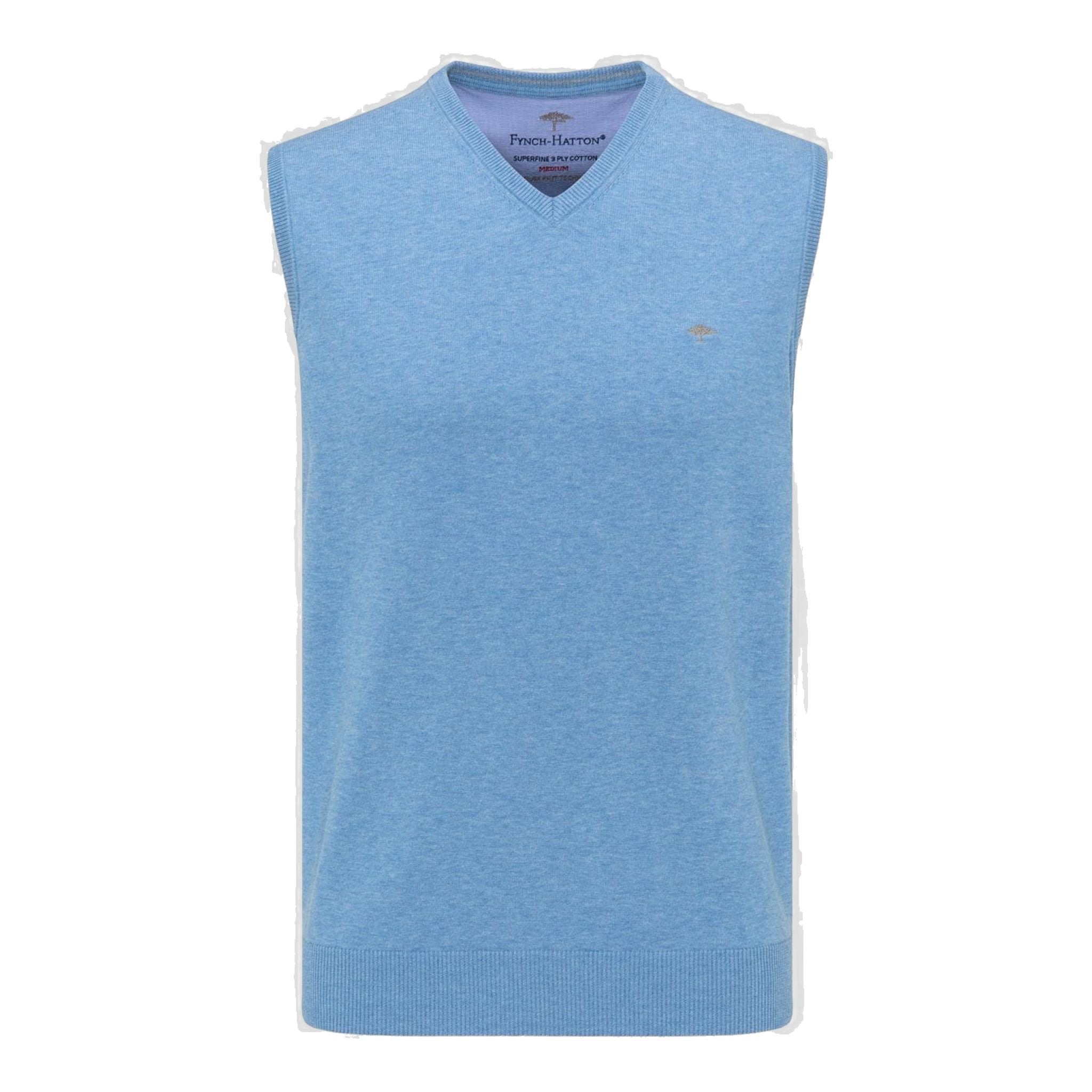Maglione da uomo azzurro Fynch Hatton