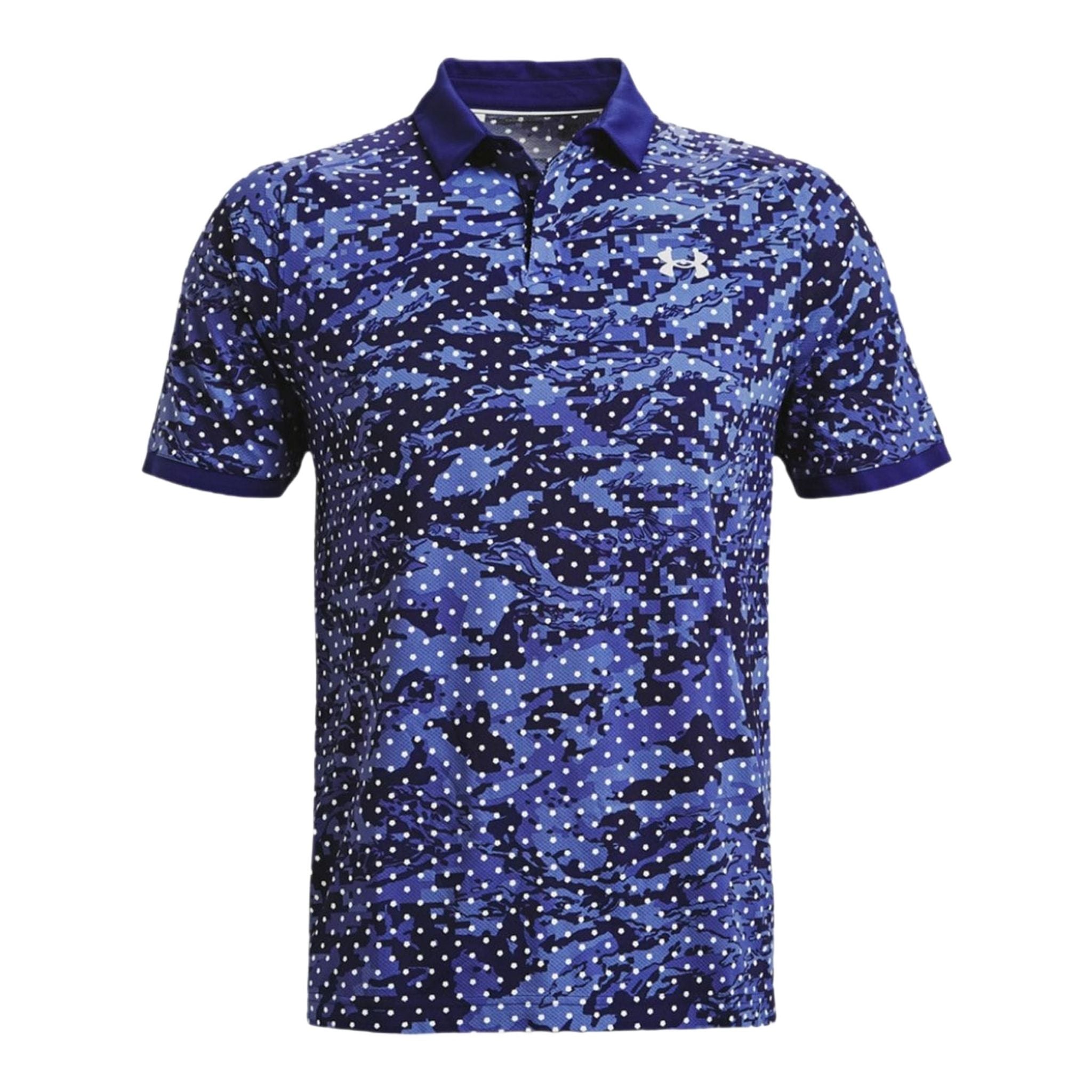 Polo Under Armour Iso-Chill Penta Dot Regal/Halo Gray da uomo