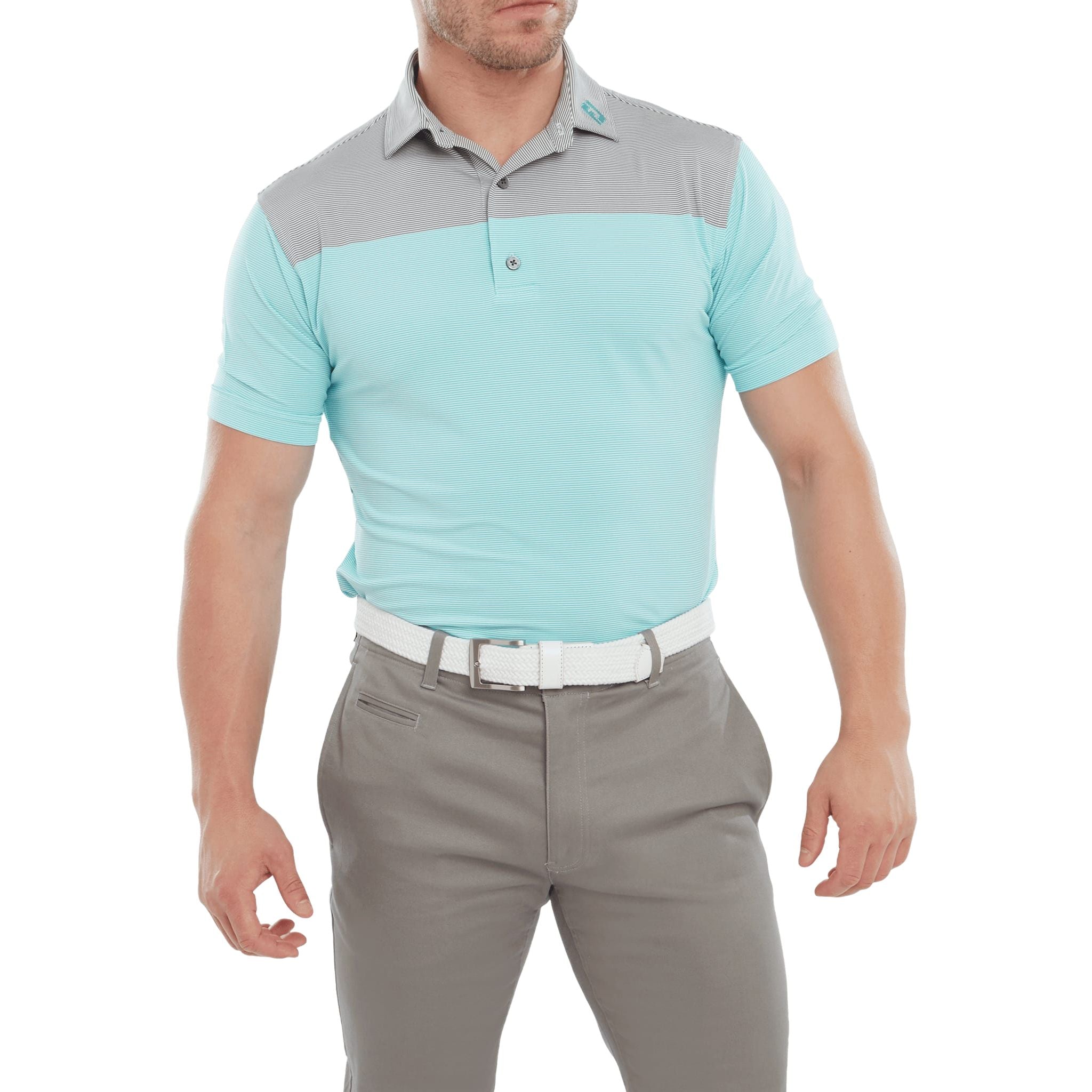 Polo Footjoy End-on-End Block da uomo