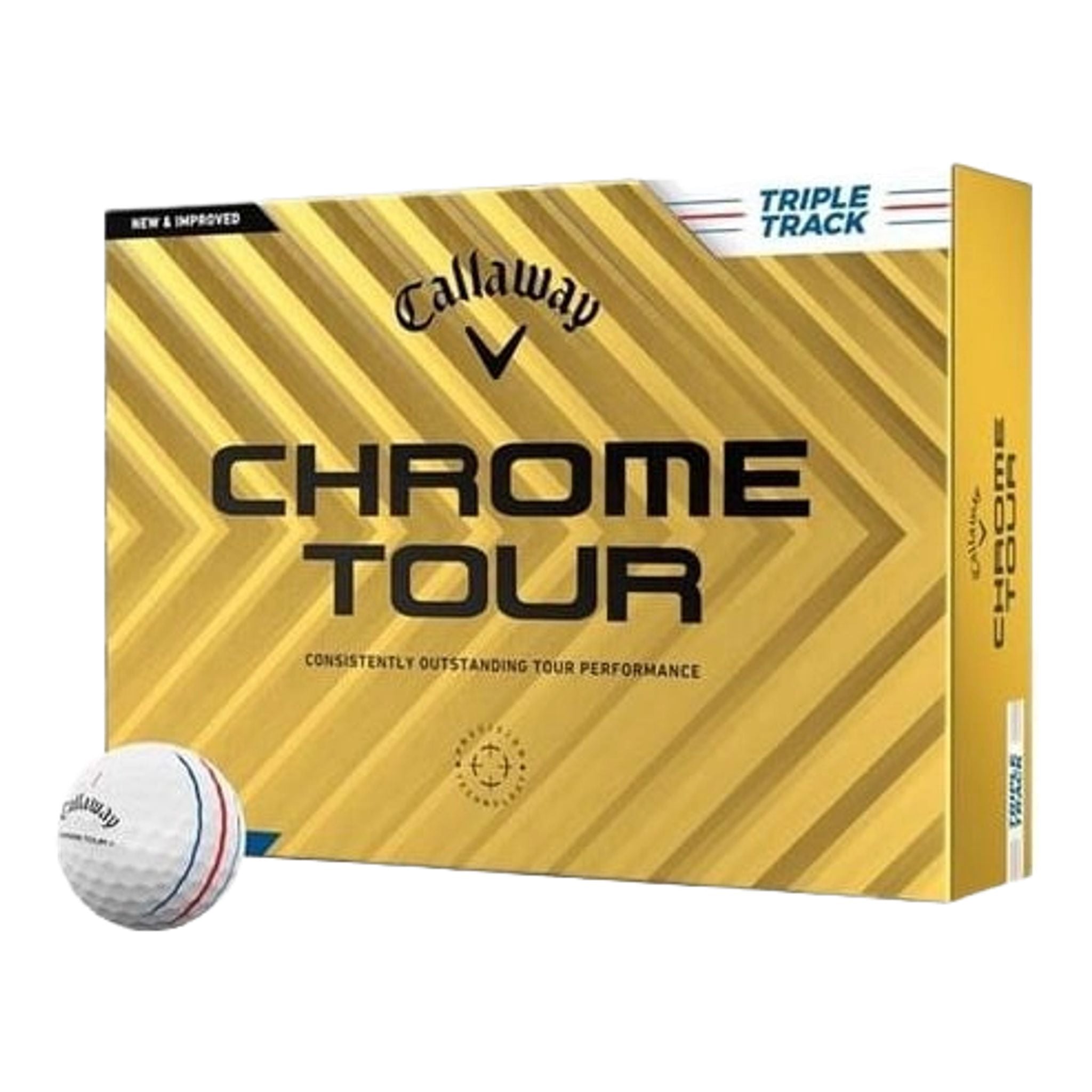 Palline da golf Callaway Chrome Soft Tour Triple Track (2024)
