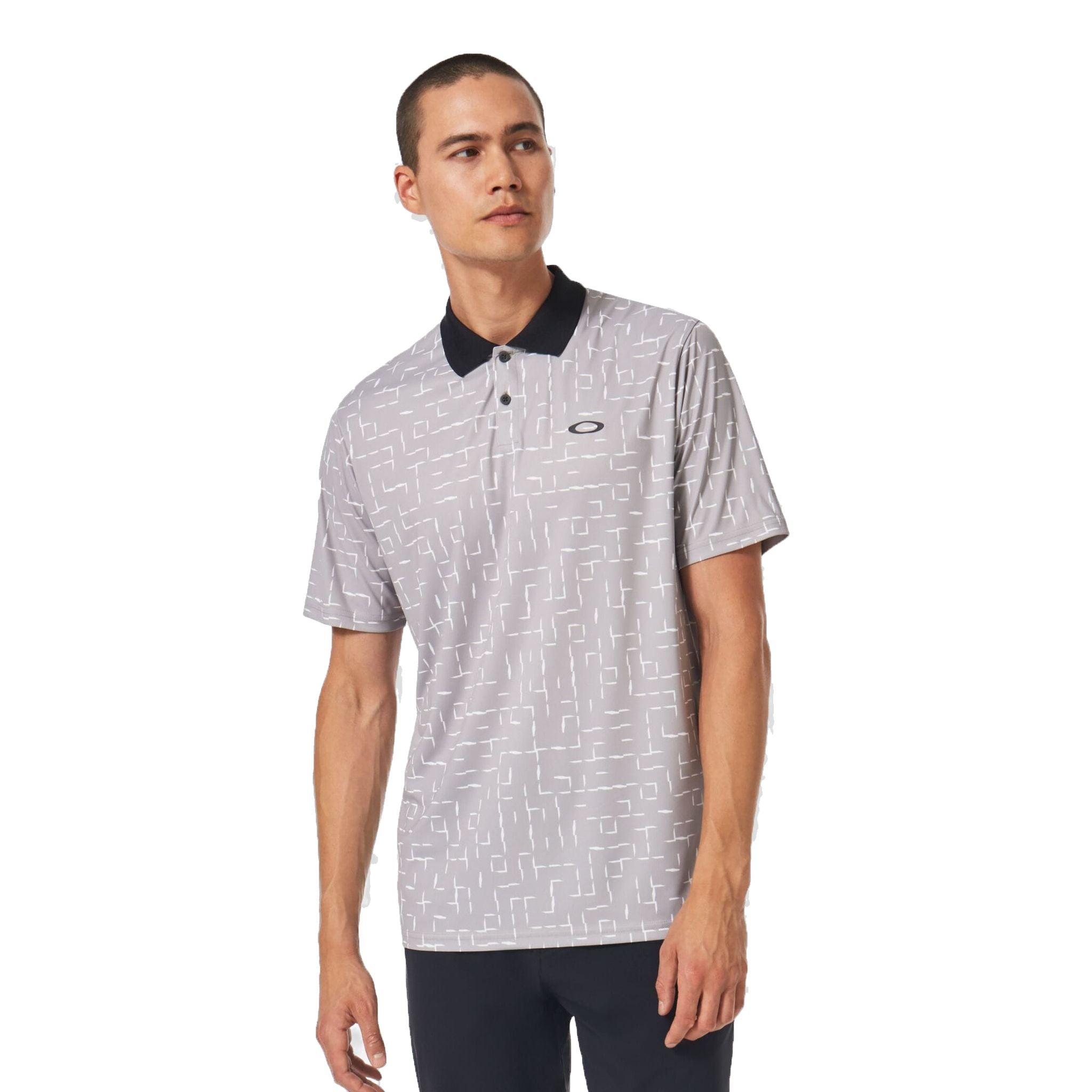 Polo Oakley Divisional Print Geometric da uomo