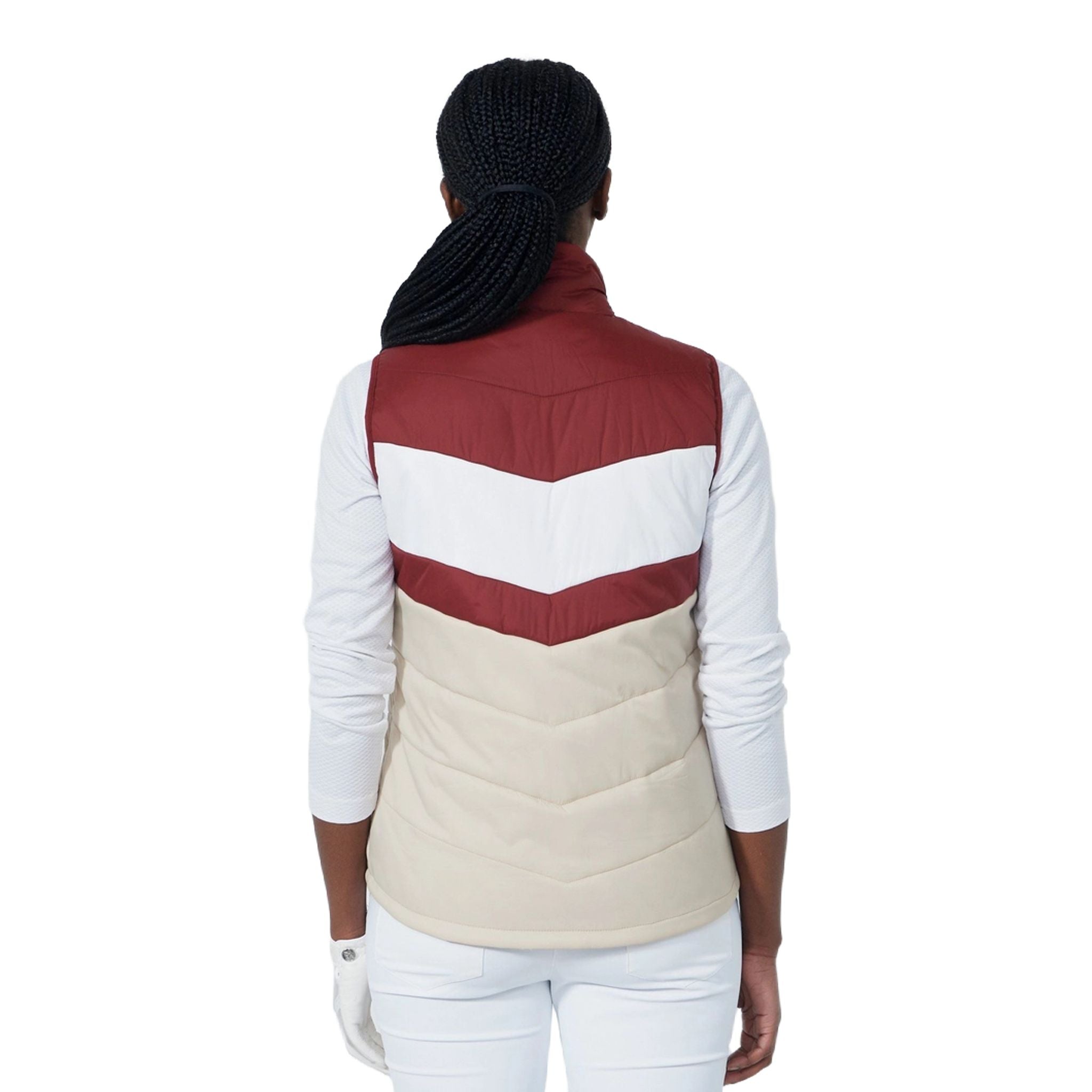 Gilet imbottito a righe da donna Daily Sports