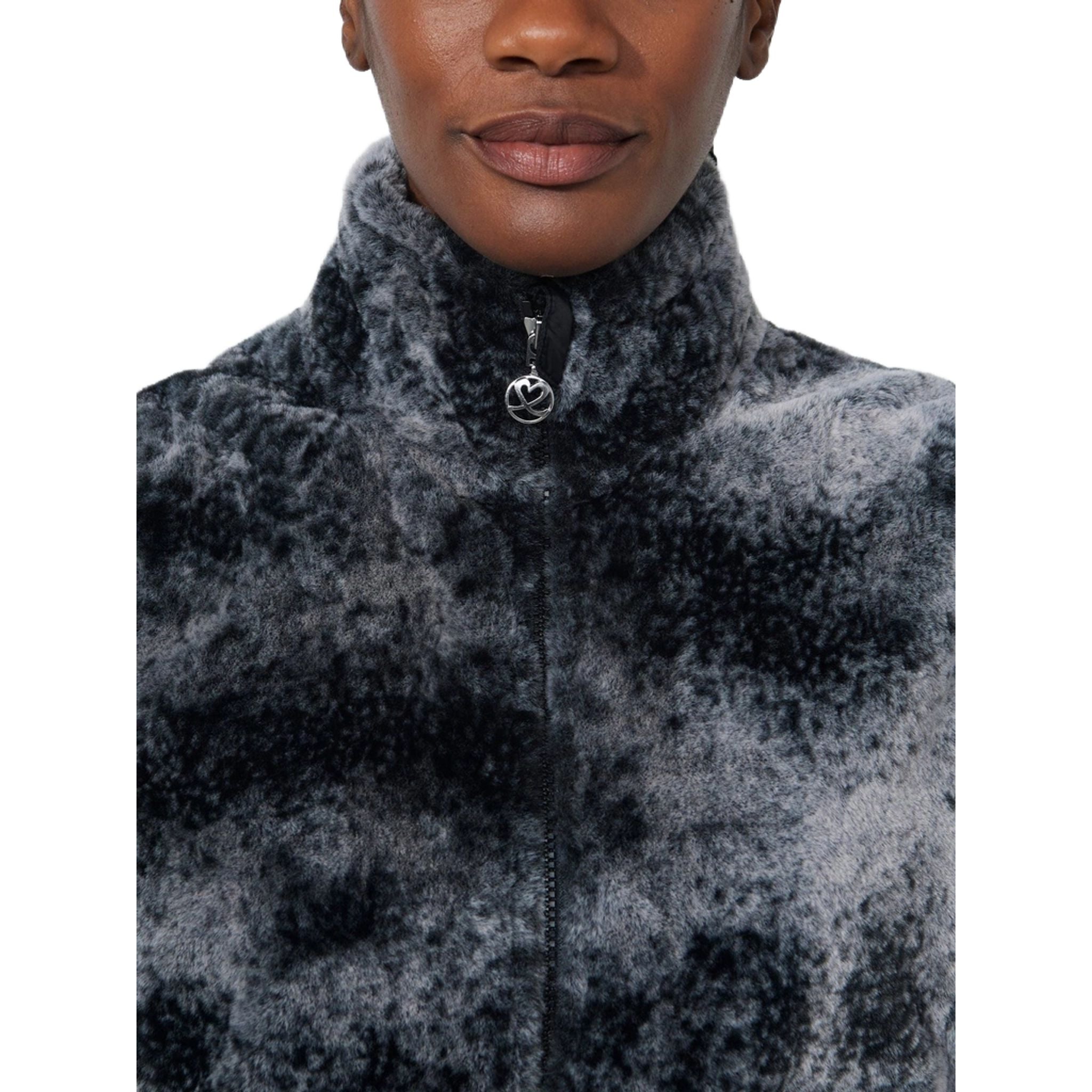 Gilet sportivo in pelliccia da donna