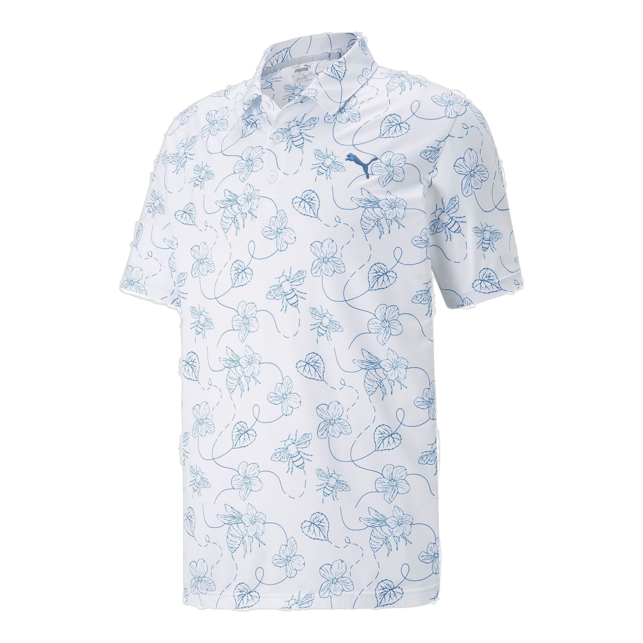 Puma M Polo Cloudspun Pollinators Bianco brillante/Bright Co Uomo