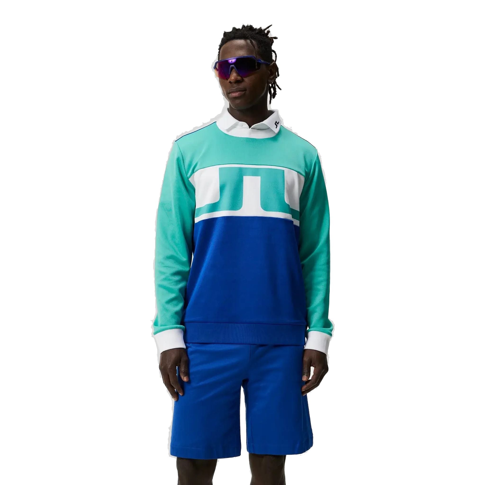 J. Lindeberg Jones Maglione Uomo Bright Aqua Uomo