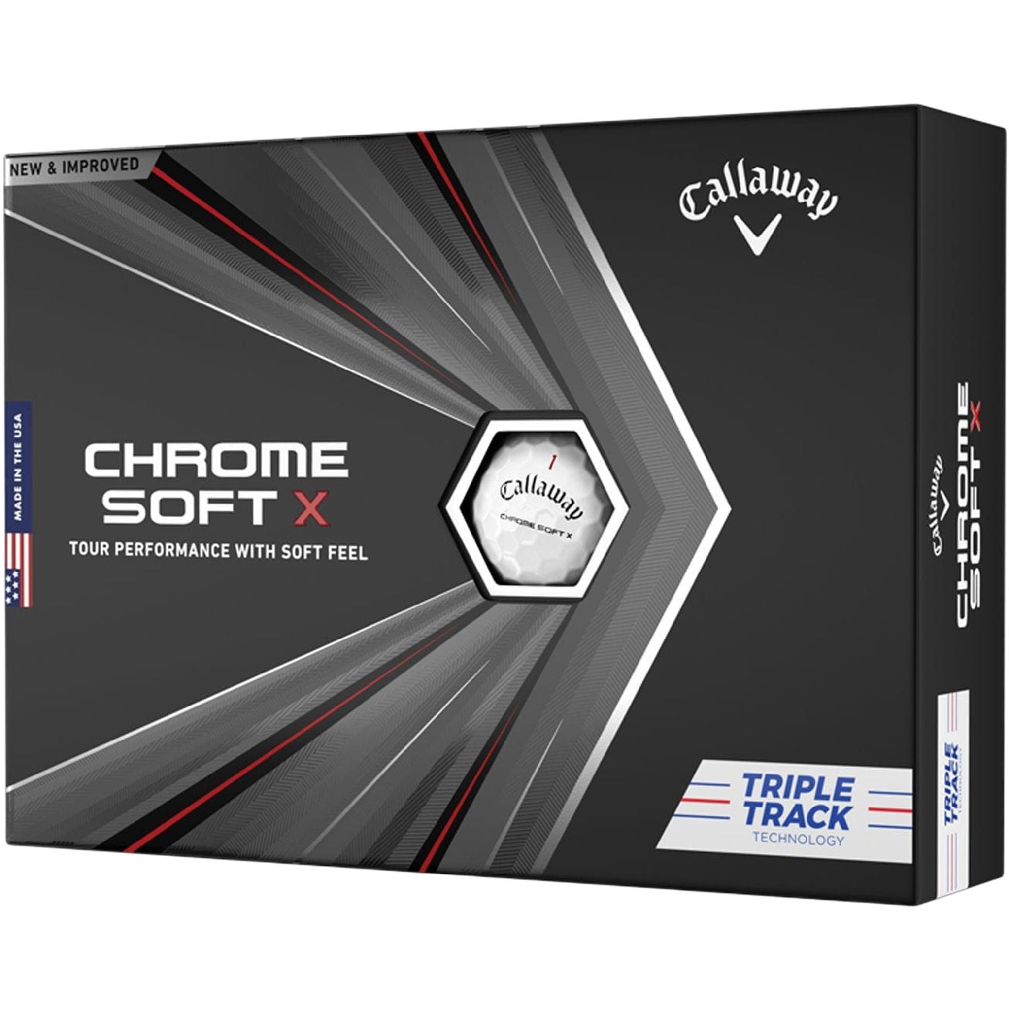 Callaway Chrome Soft X Triple Track (20) [12 palline] Bianco