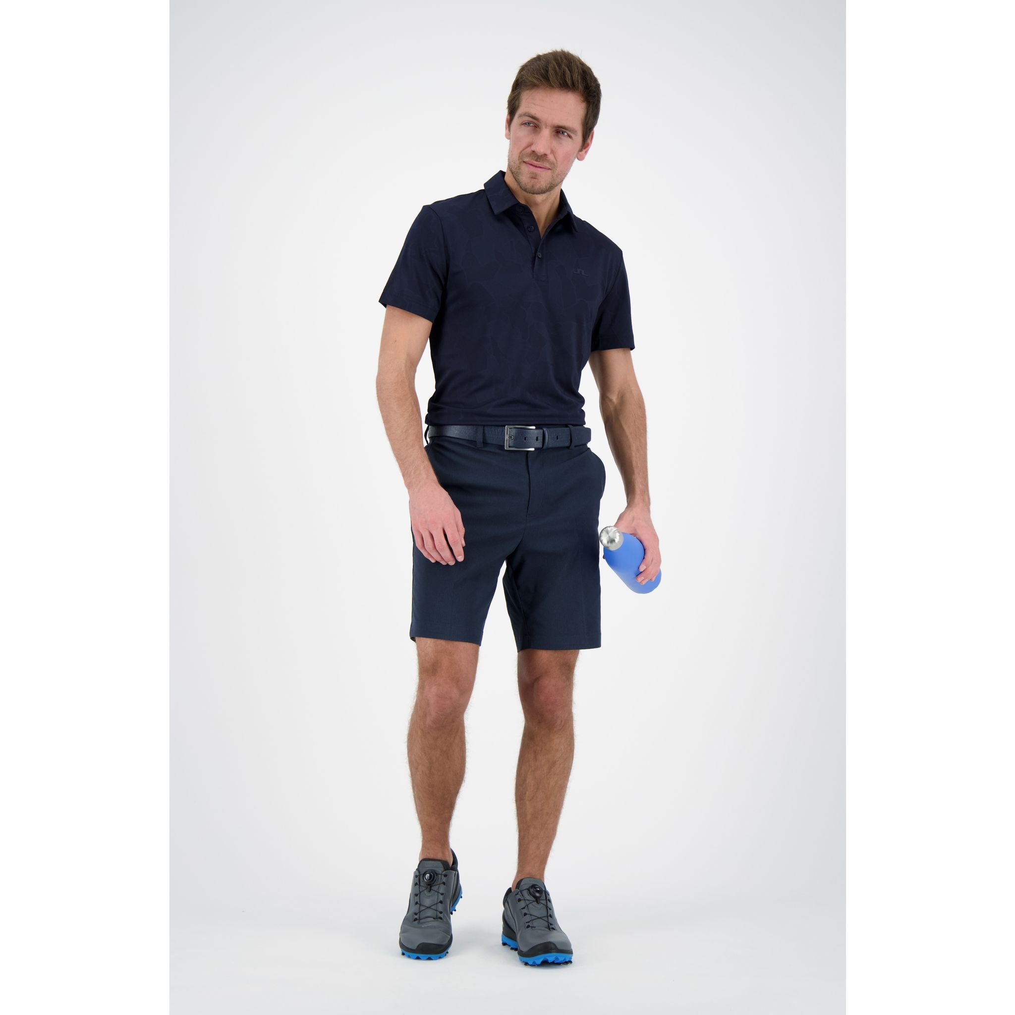 J. Lindeberg M Clide Regular Fit SS Polo JL Blu Navy Uomo