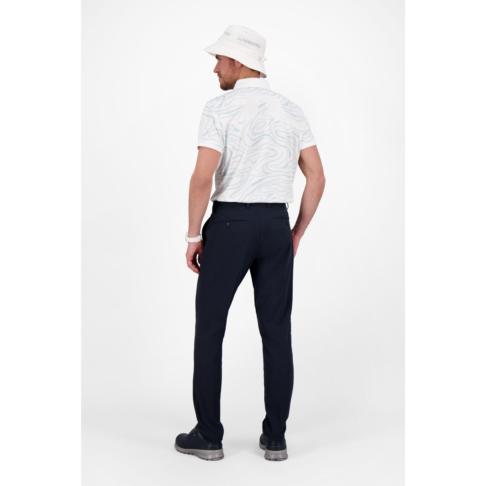 J. Lindeberg KV stampa vestibilità regolare da uomo