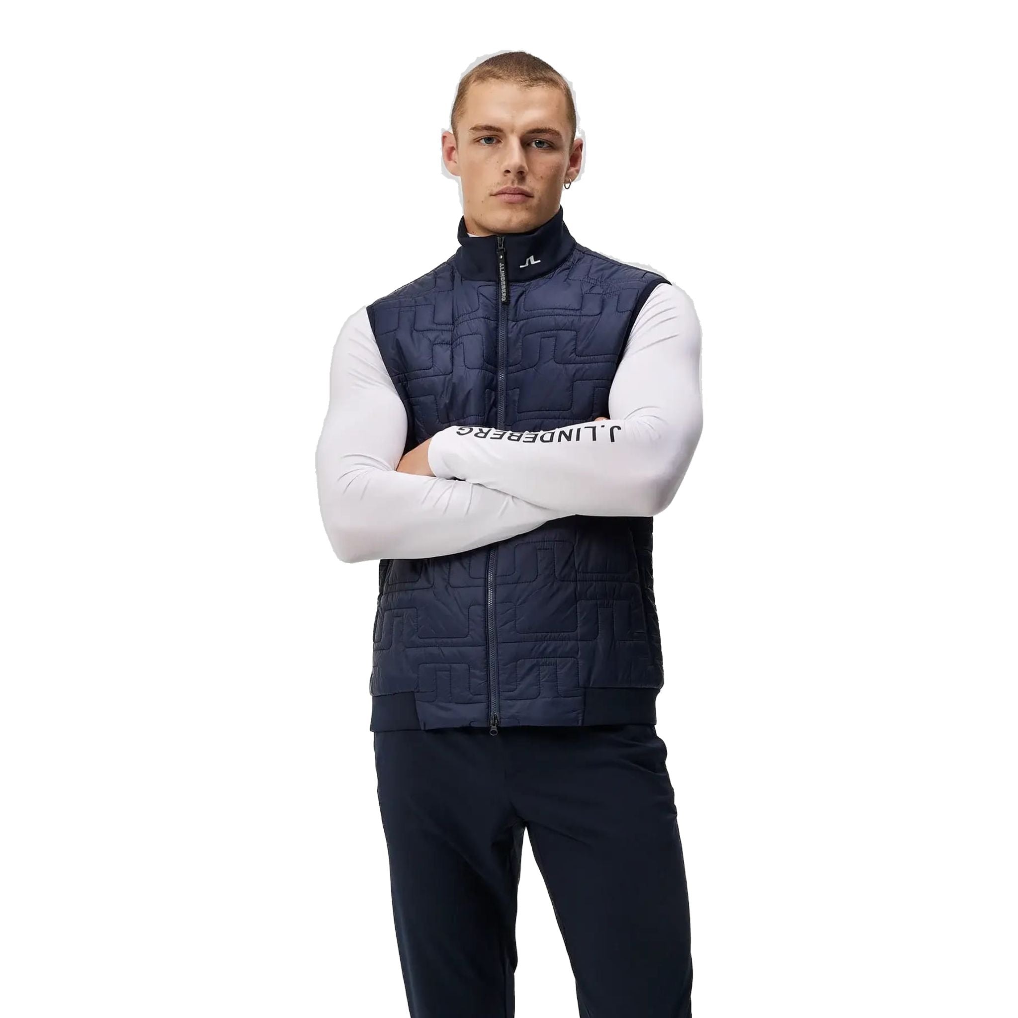 Gilet ibrido trapuntato J. Lindeberg da uomo