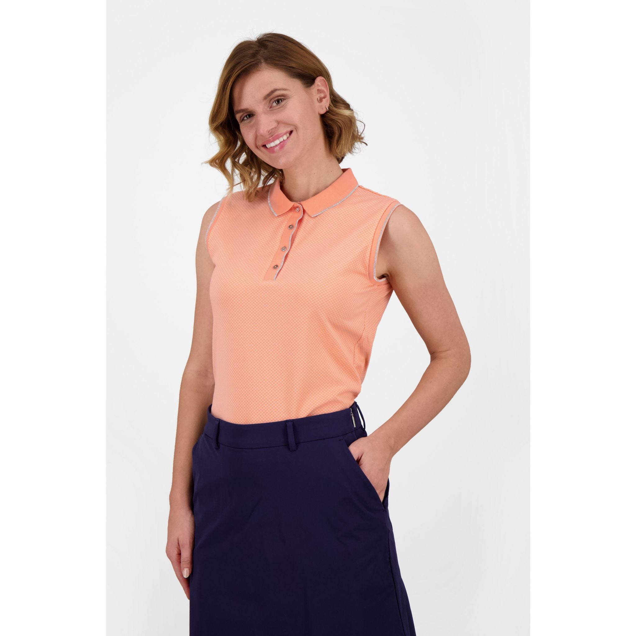 Polo da golf da donna Kjus Ella Structure S/L