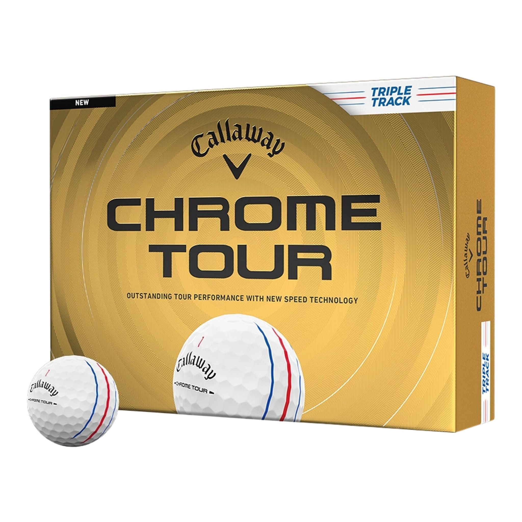 Palline da golf Callaway Chrome Tour Triple Track