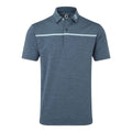 Polo da golf Footjoy Space Dye Block Lisle, Bluestone Uomo Uomo