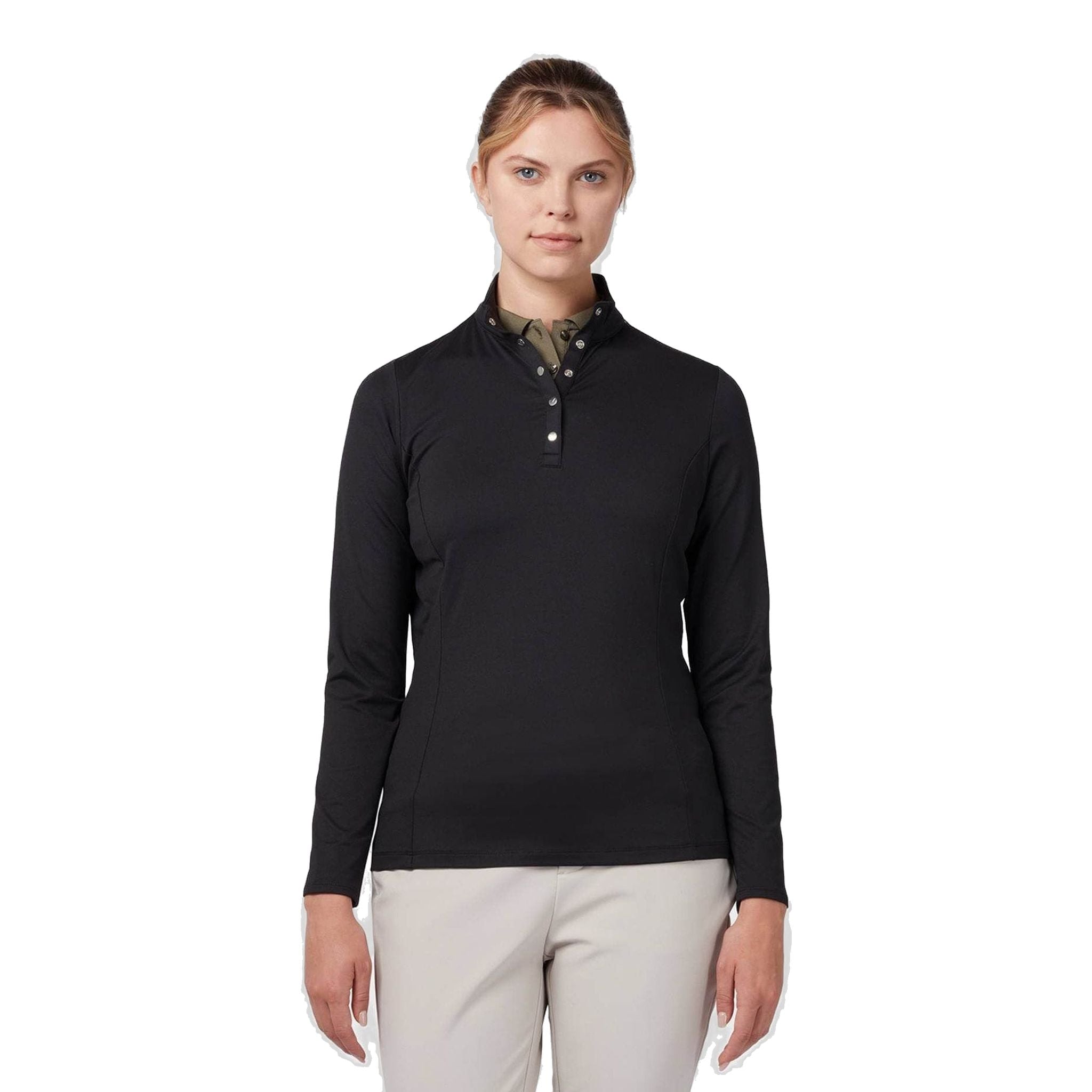 Polo in pile termico Callaway LS da donna