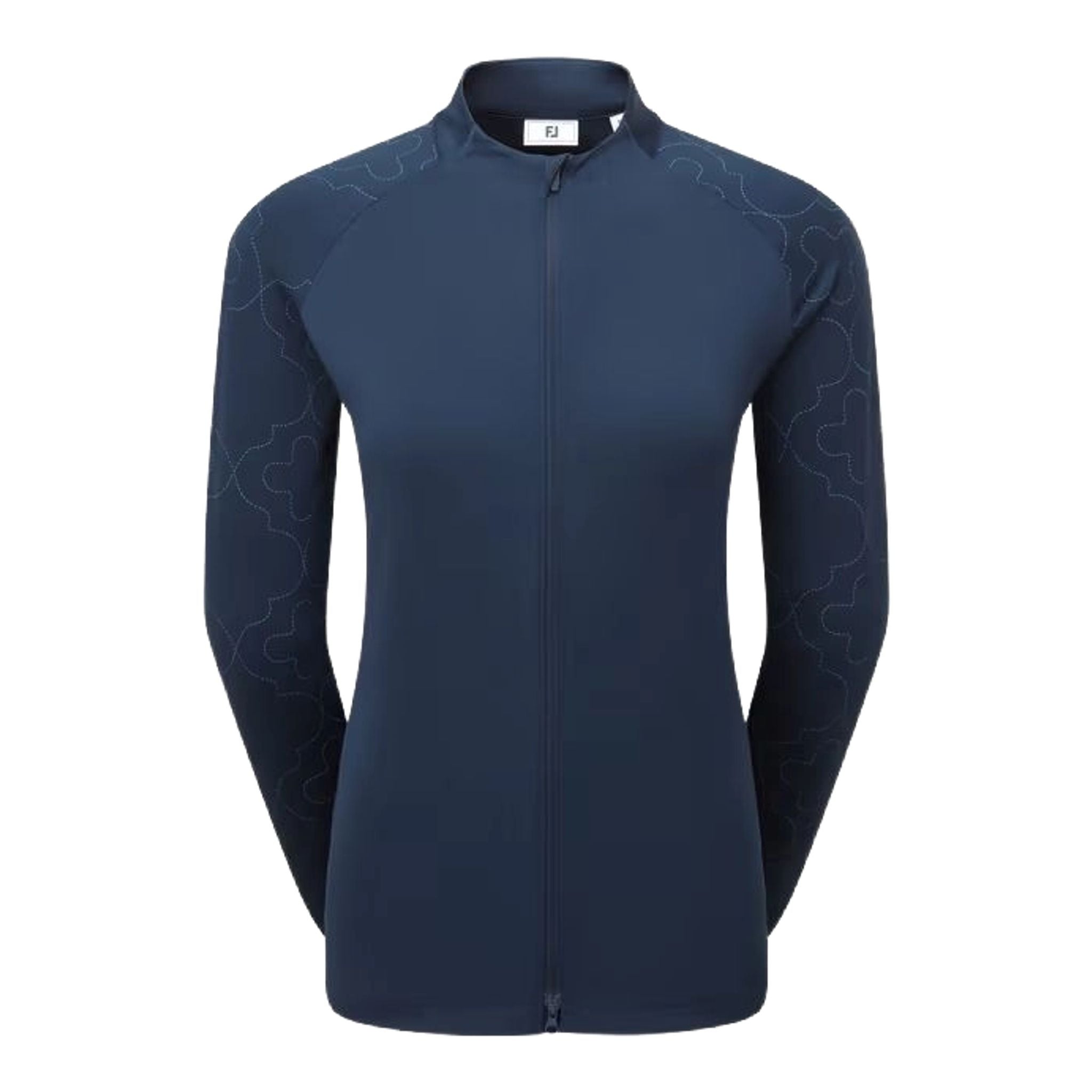 Footjoy Full Zip Printed Sleeve Midlayer da donna