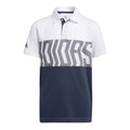Polo Adidas B Print Color Blocking SS bianca da uomo