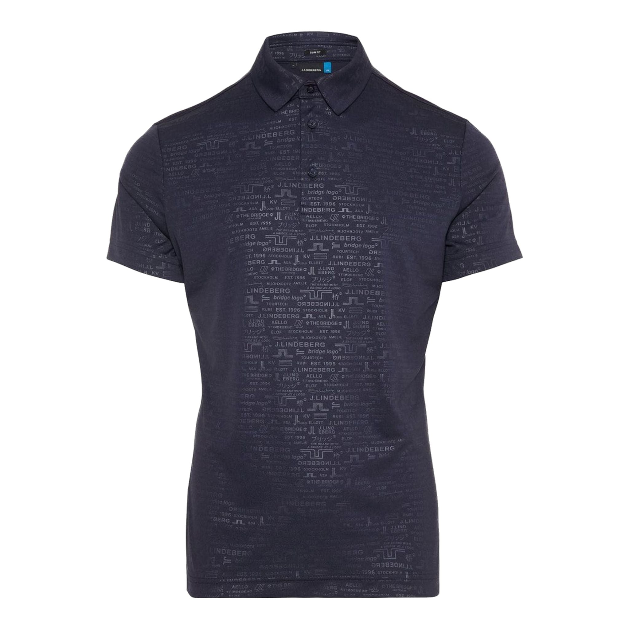 J. Lindeberg M Pine Slim Fit-TX Jersey Polo Jl Blu Navy Uomo