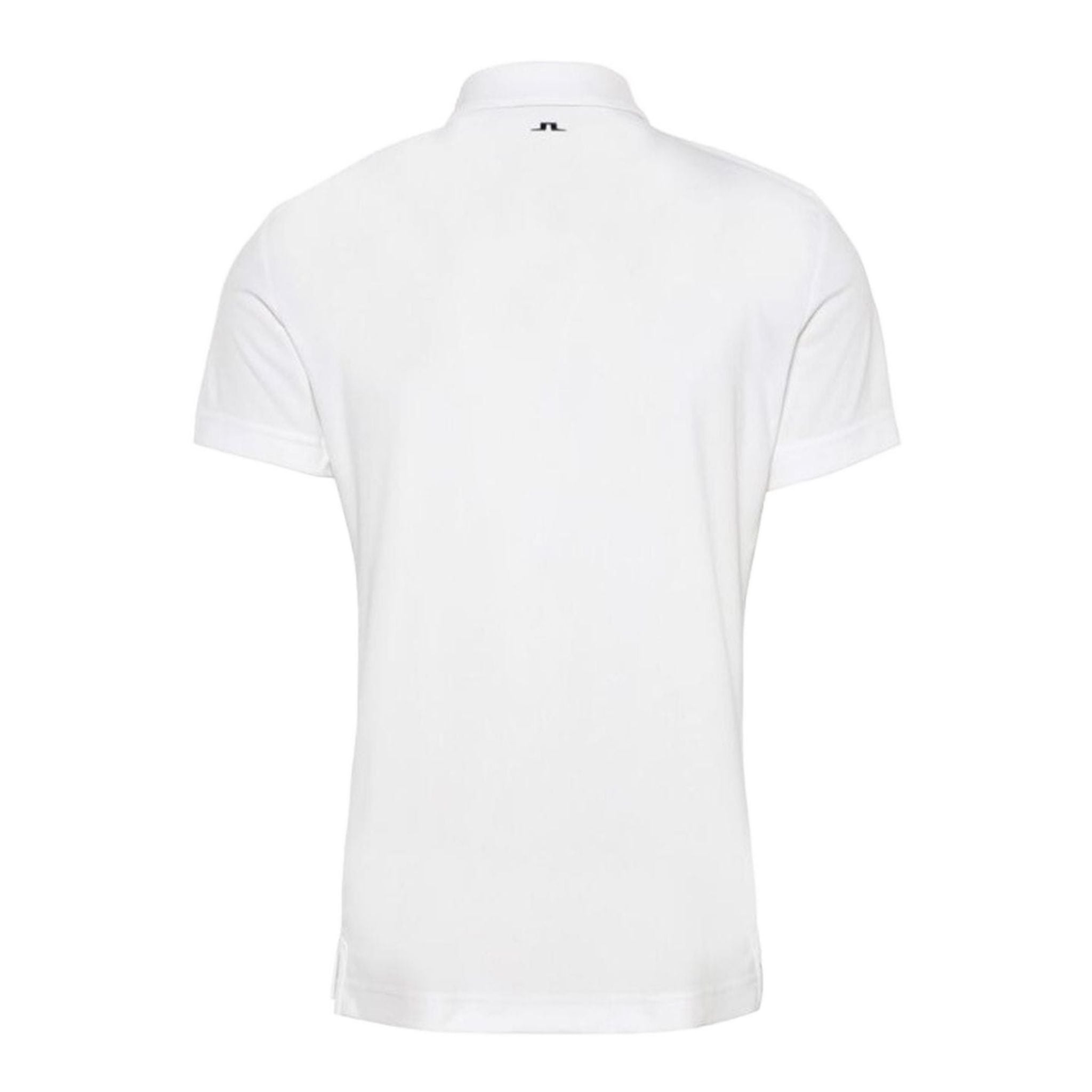 J. Lindeberg M Clark Print Slim Fit-TX Jersey Polo Bianco Uomo