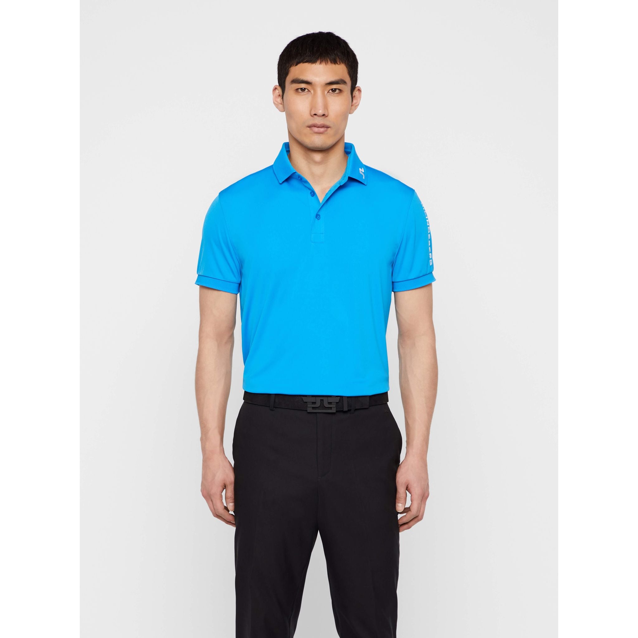 J. Lindeberg M Tour Tech Reg-TX Jersey Polo Blu Uomo
