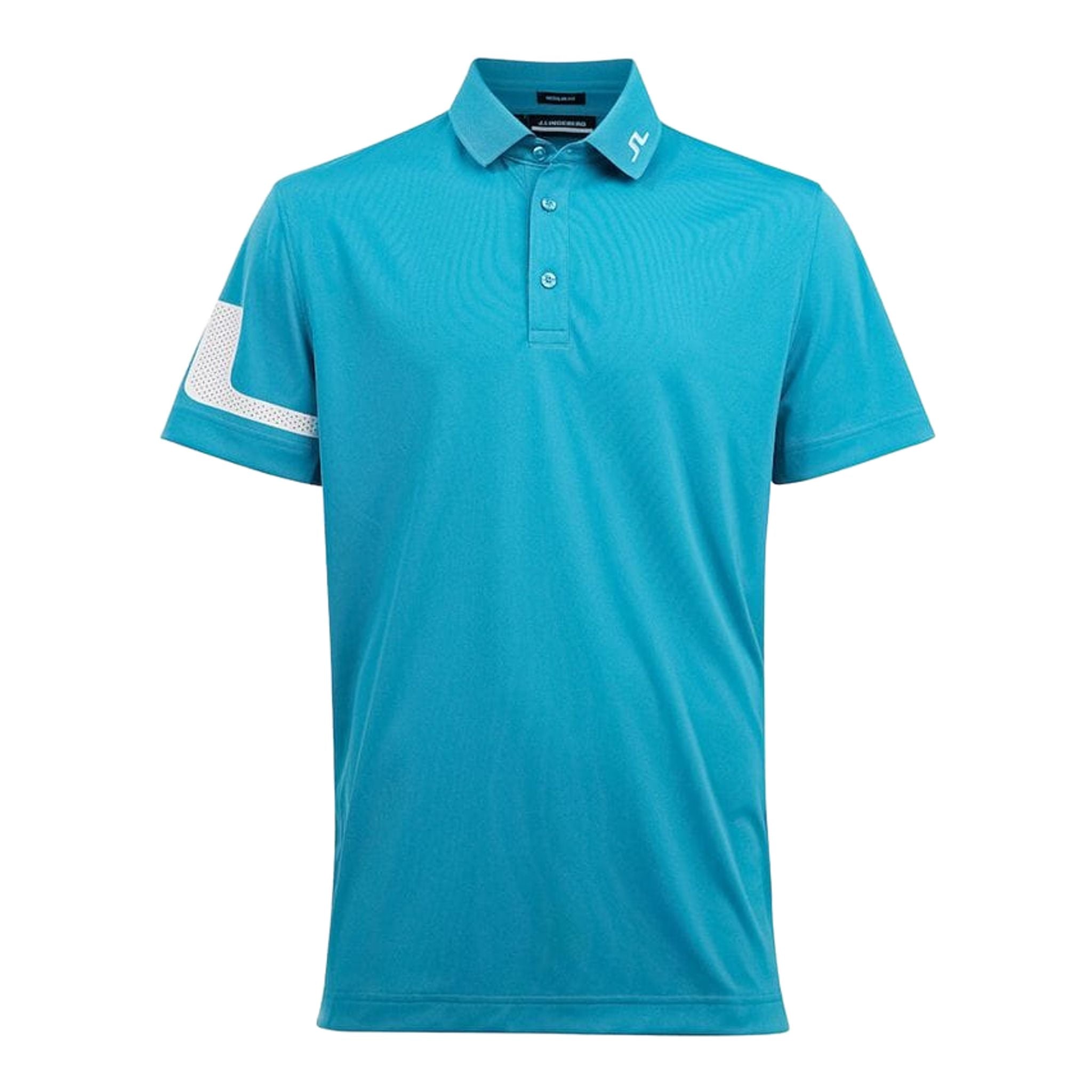 J. Lindeberg M Heath Regular Fit Golf Polo Smalto Blu Uomo