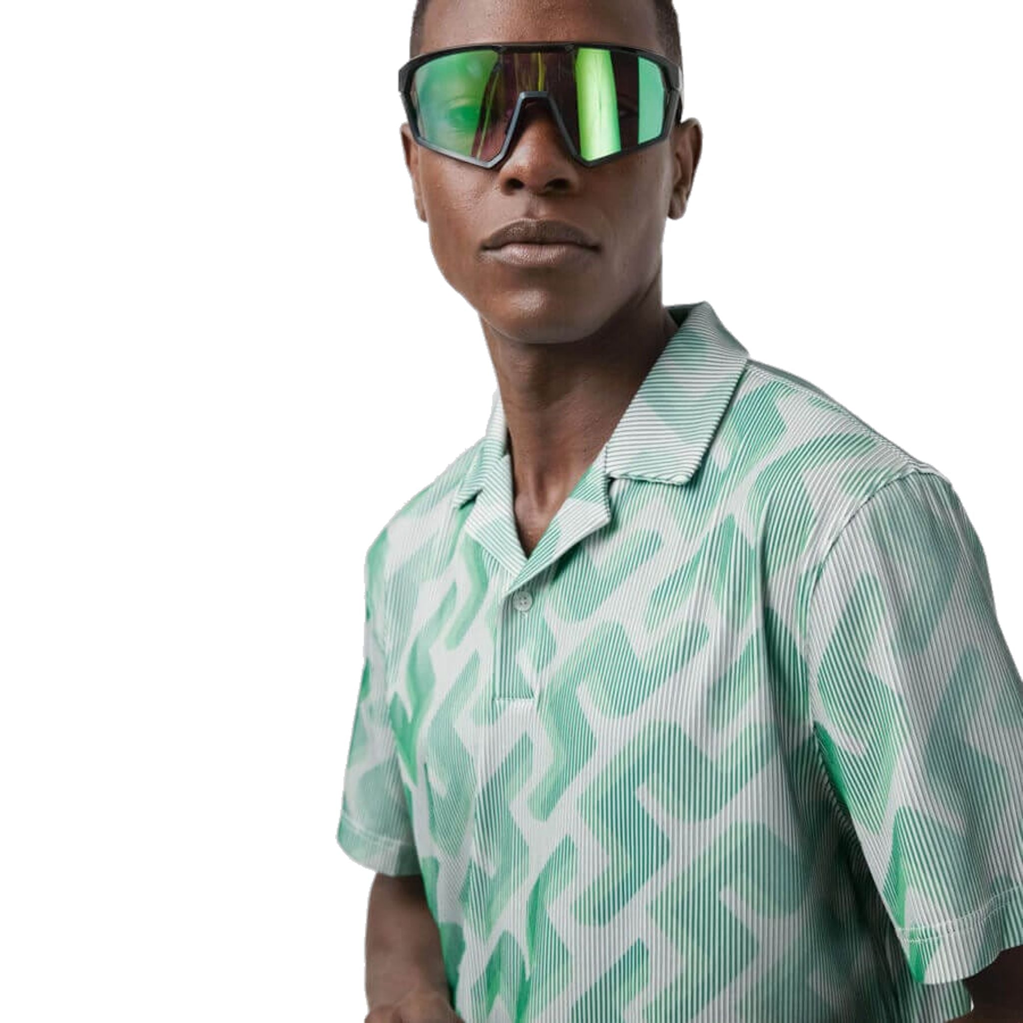 J. Lindeberg Polo 3D Bridge Monogramma Uomo