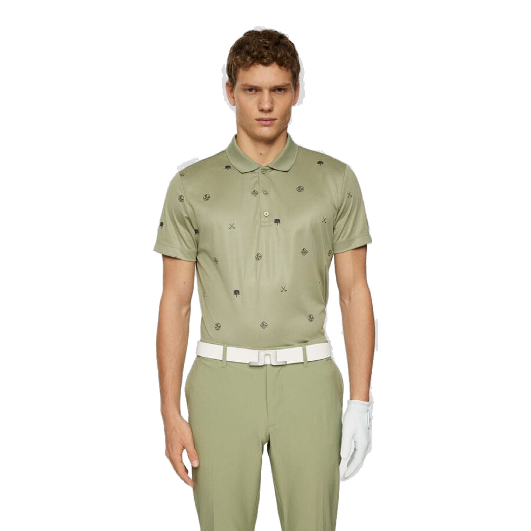 Polo da uomo con motivo Club House J. Lindeberg