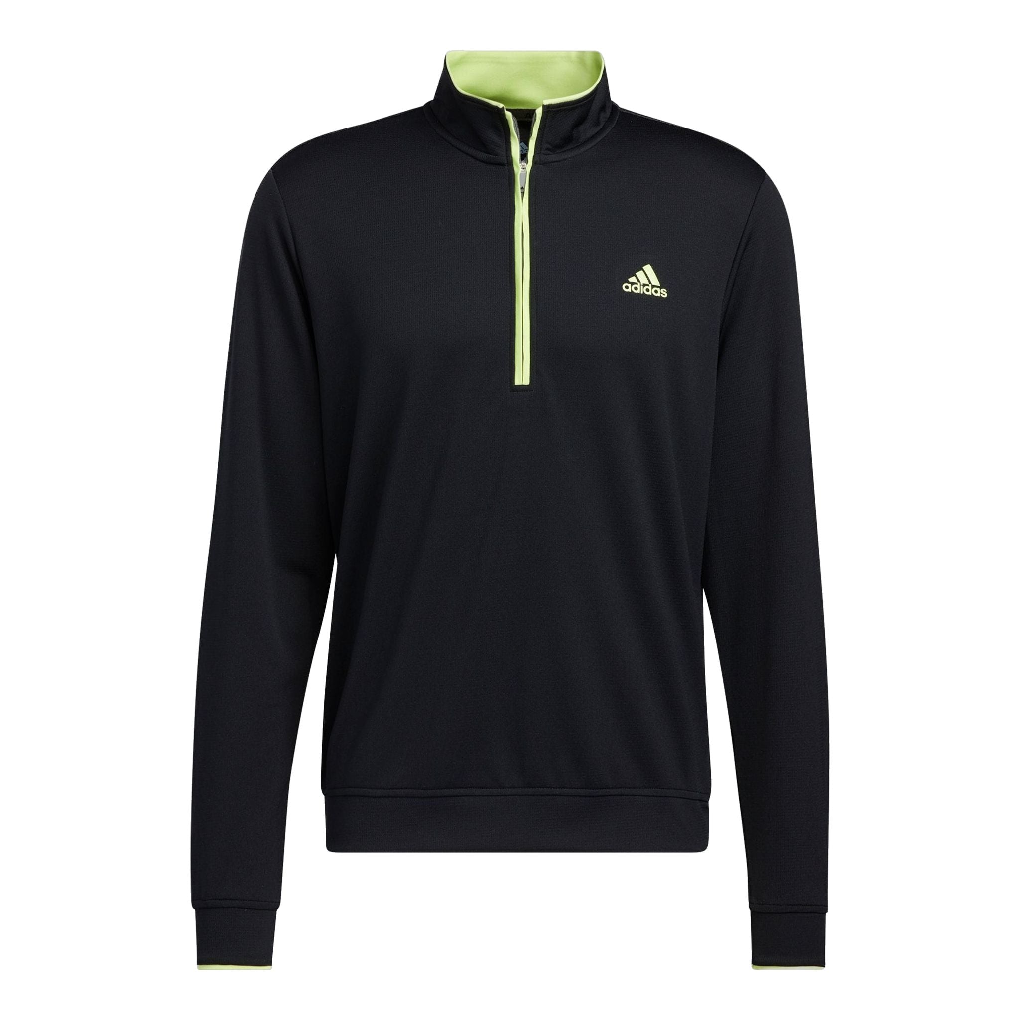 Adidas M Quarter Zip Pullover UPF Nero/Lime Pulse Uomo