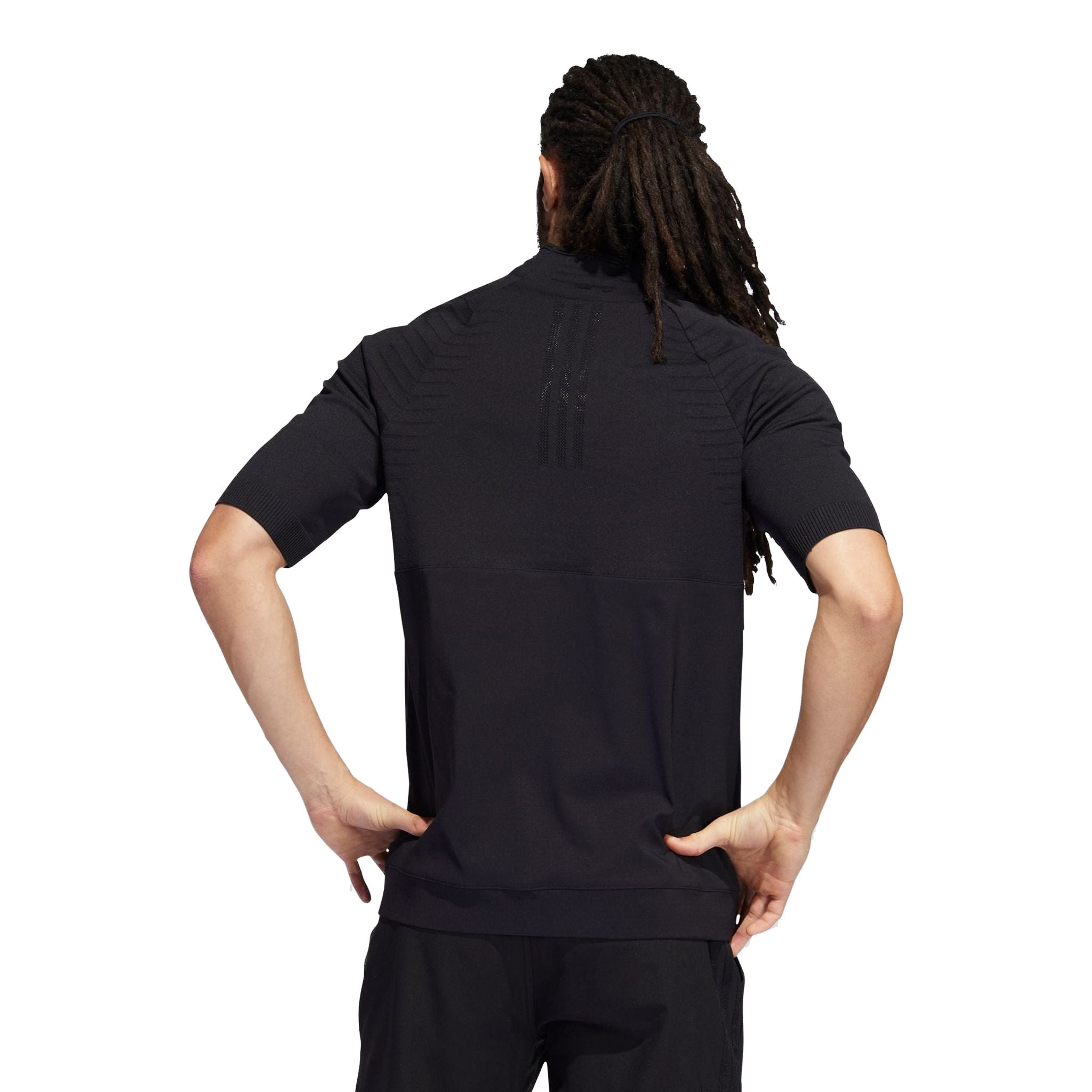 Felpa con zip a un quarto Adidas M Primeknit da uomo