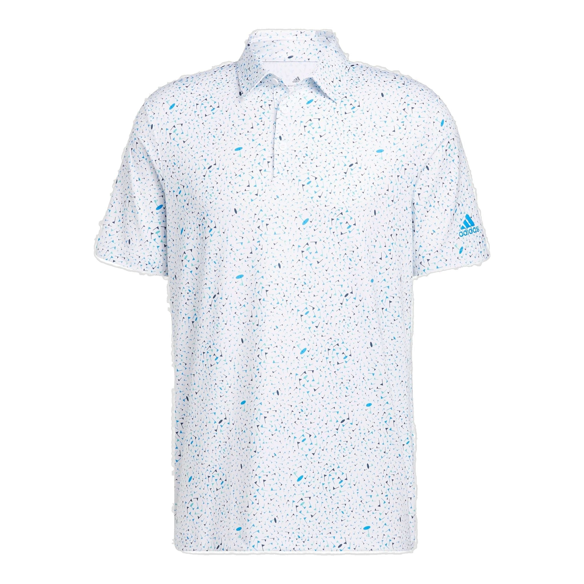 Adidas M Polo Flag Print Blu Rush/Semi Mint Rush/Crew Na Uomo