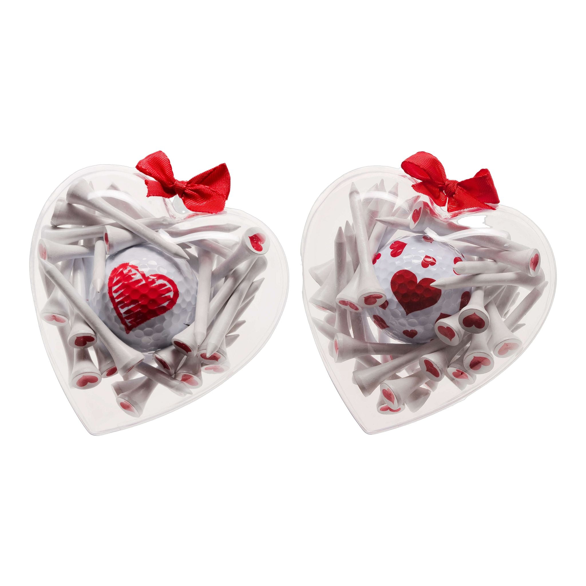 Sportiques Golf Gifts a forma di cuore (palla e tee)