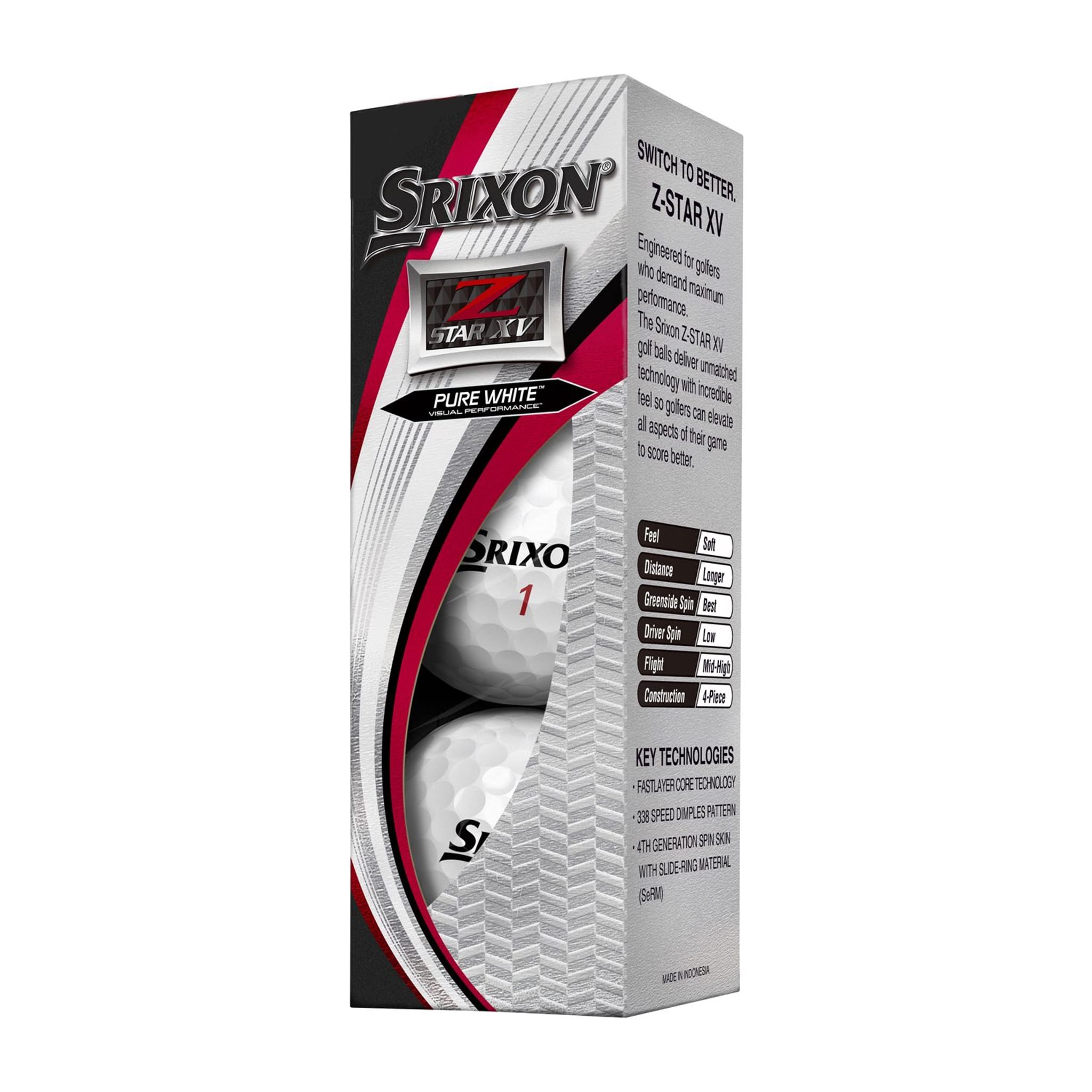 Srixon Z-Star XV 6 (19) DPP [12Balls] White