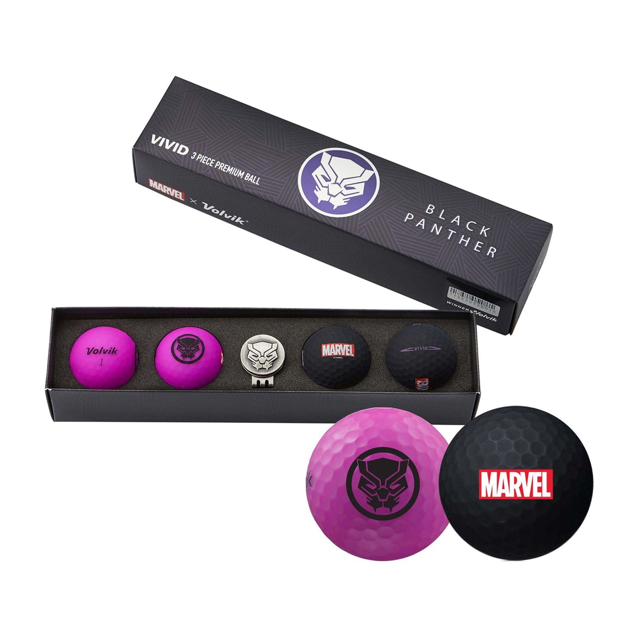 Volvik Marvel [4palle+marcatori) Pantera Nera
