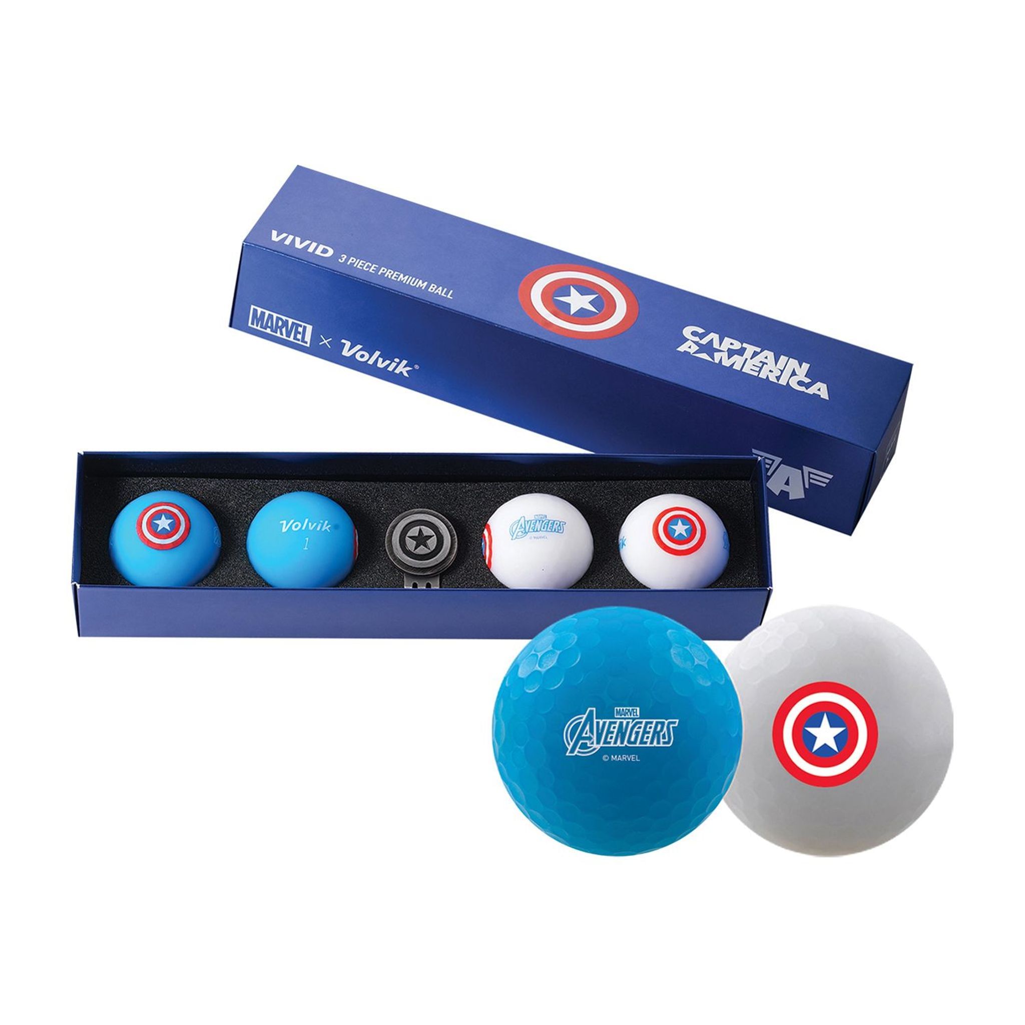 Volvik Marvel [4 Palline+Marcatore)