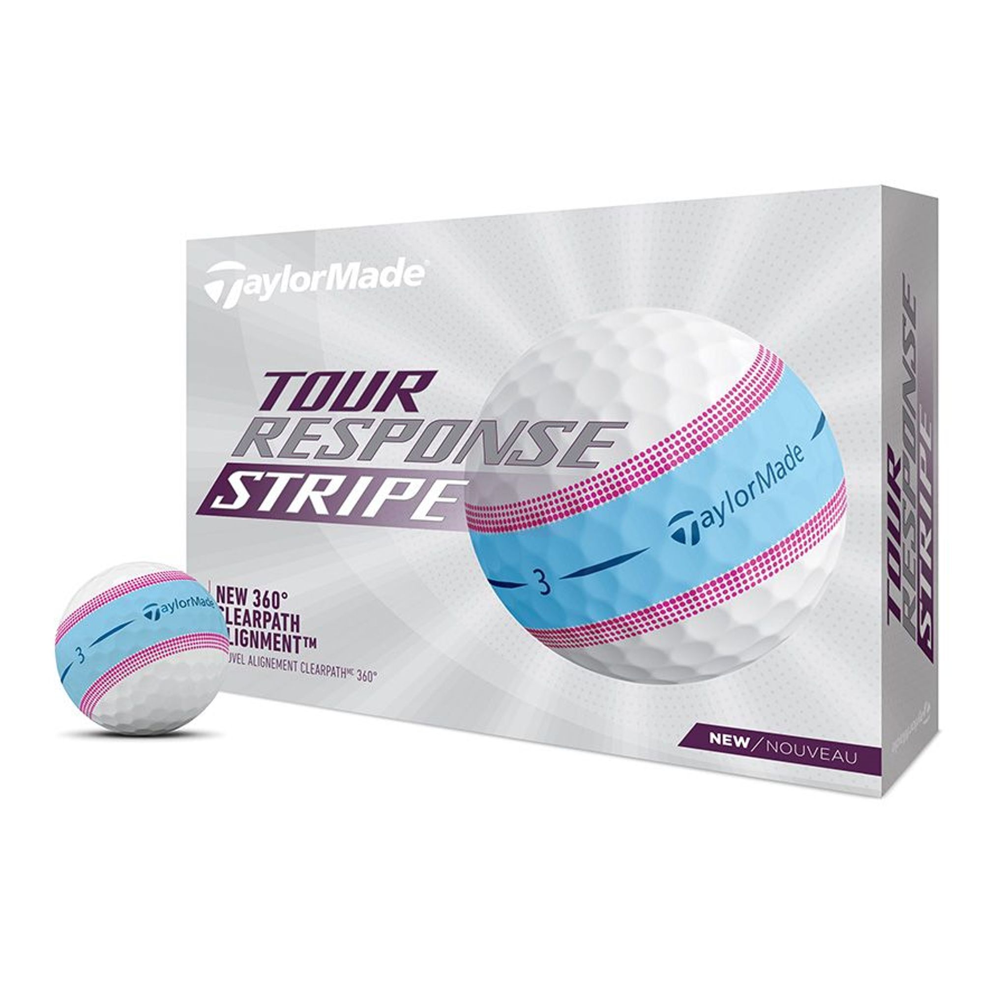 Palline da golf TaylorMade Tour Response Stripe