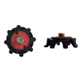 Softspikes Pulsar Small Metal 22 pezzi Nero, Rosso