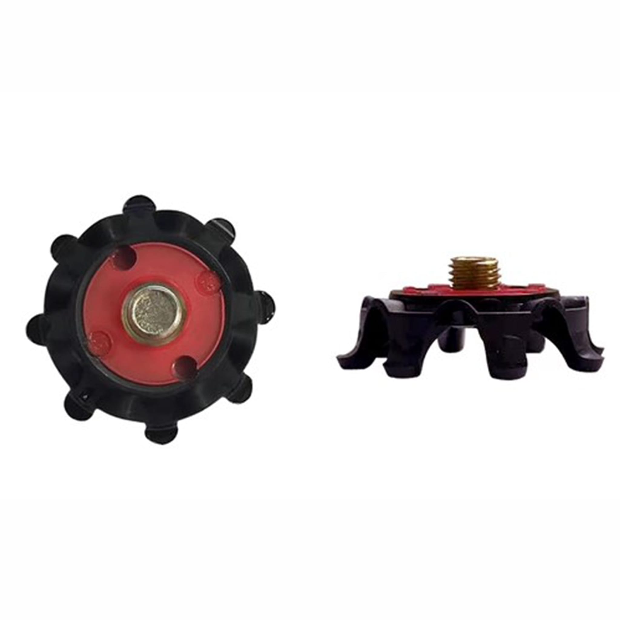Softspikes Pulsar Small Metal 22 Stück Schwarz, Rot