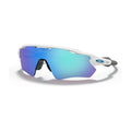 Oakley M Radar EV Path Polished White Prizm Sapphire Uomo