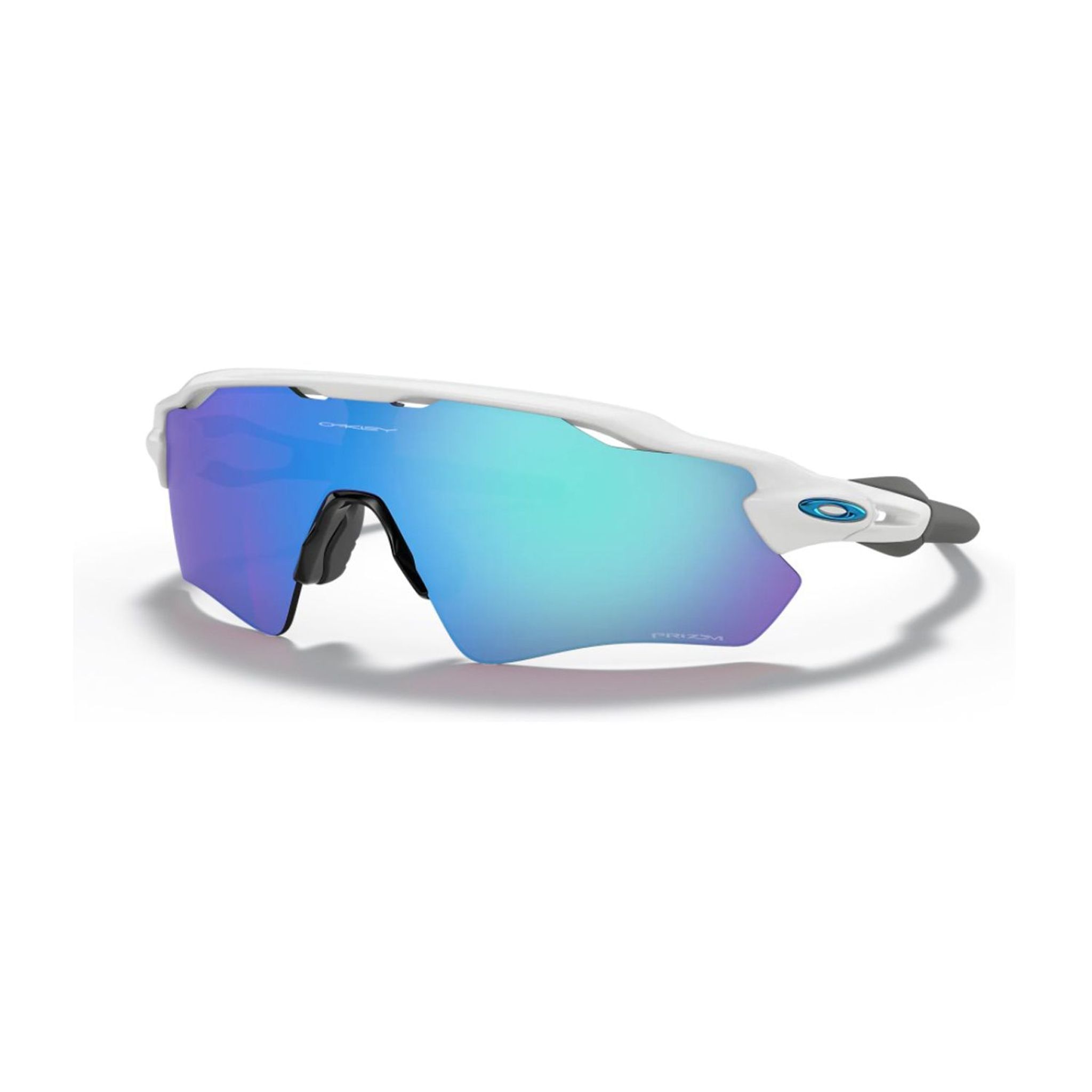 Oakley M Radar EV Path Polished White Prizm Sapphire Uomo