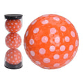 Tubo di palline da golf Legend Golfgear arancioni/bianche a pois [3 palline]