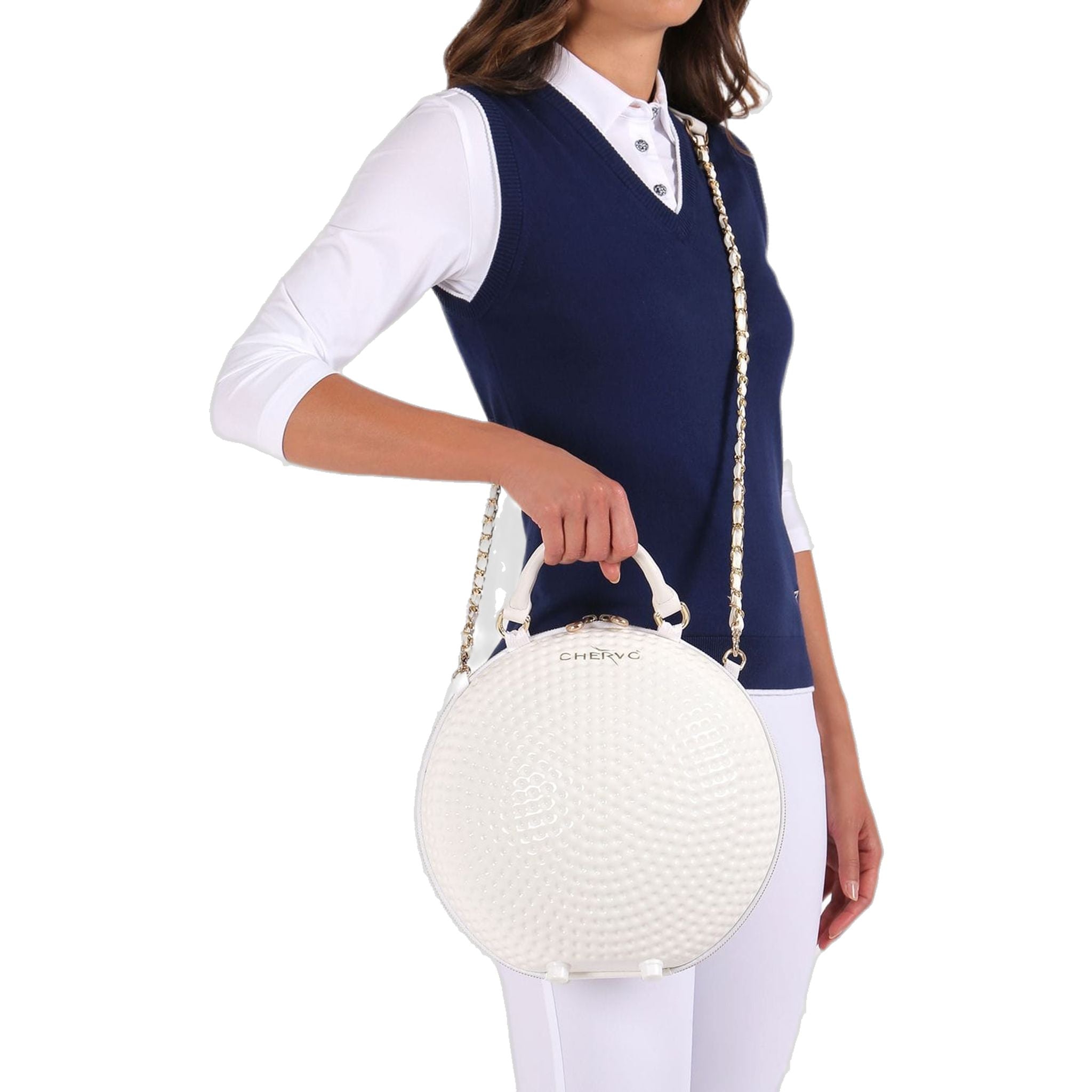 Chervo Uchainball Lockerbag, zaino da donna bianco