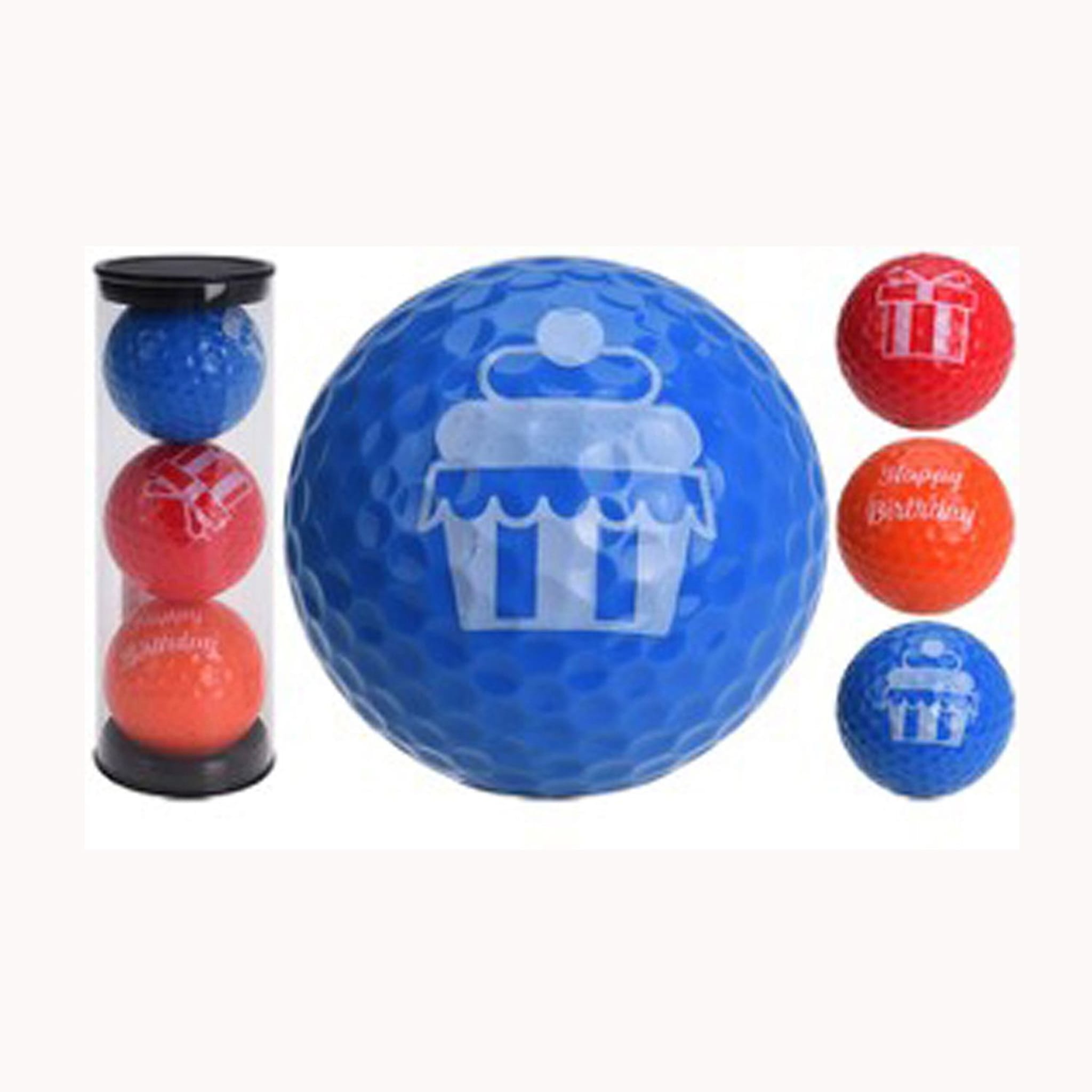 Tubo di palline da golf Legend Golfgear Happy Birthday (3 palline)
