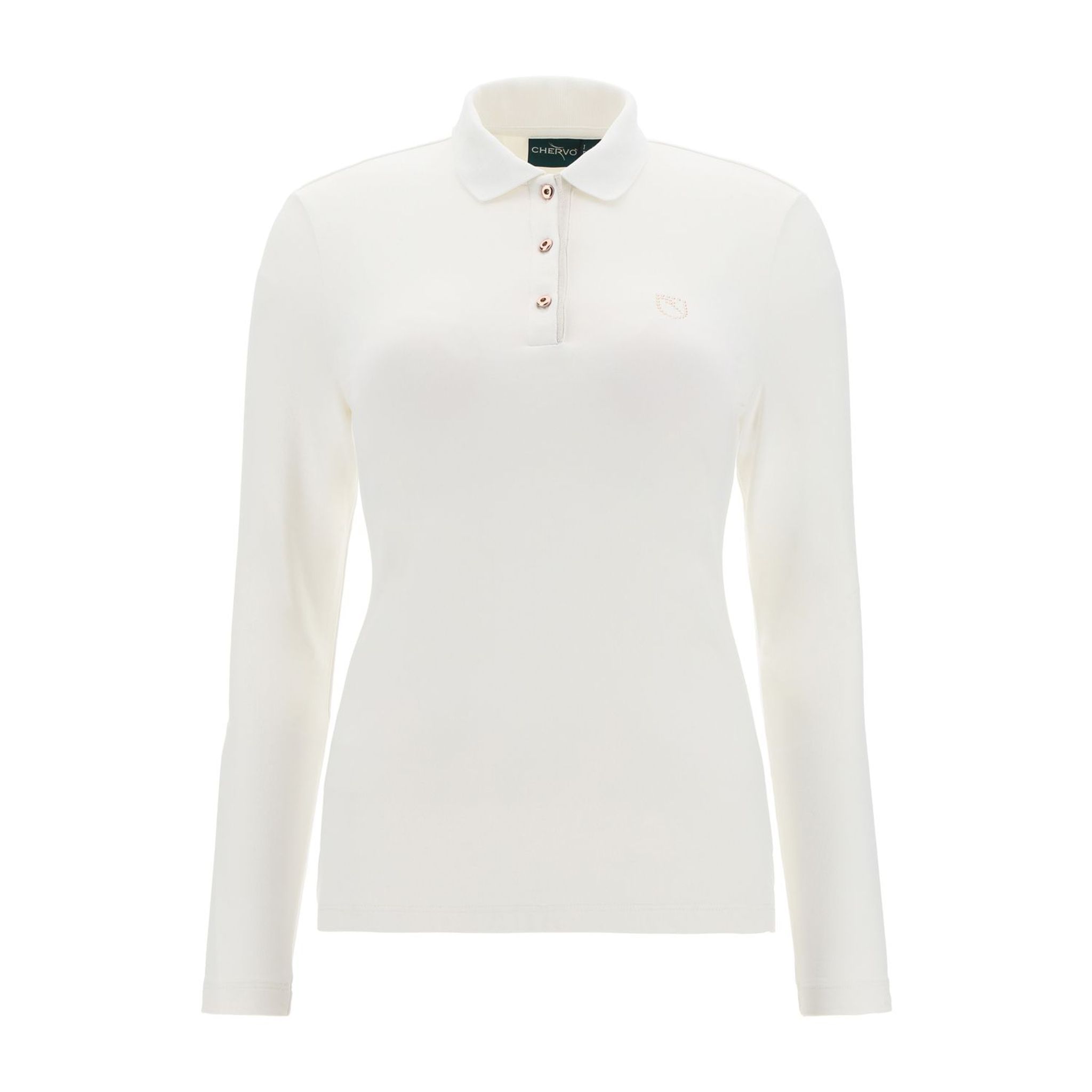 Chervo W Afraid LS Polo Ecru Donna