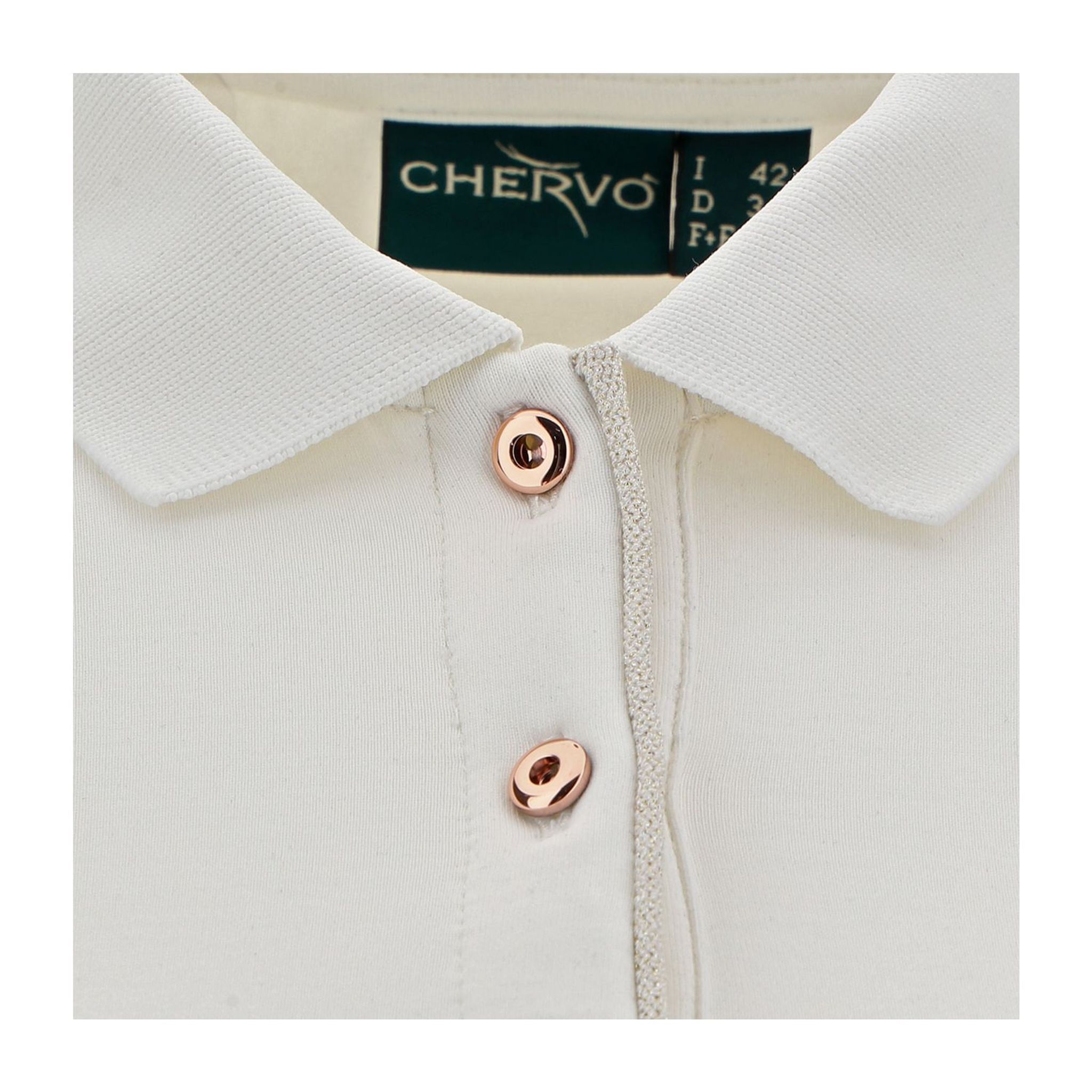 Chervo W Afraid LS Polo Ecru Donna