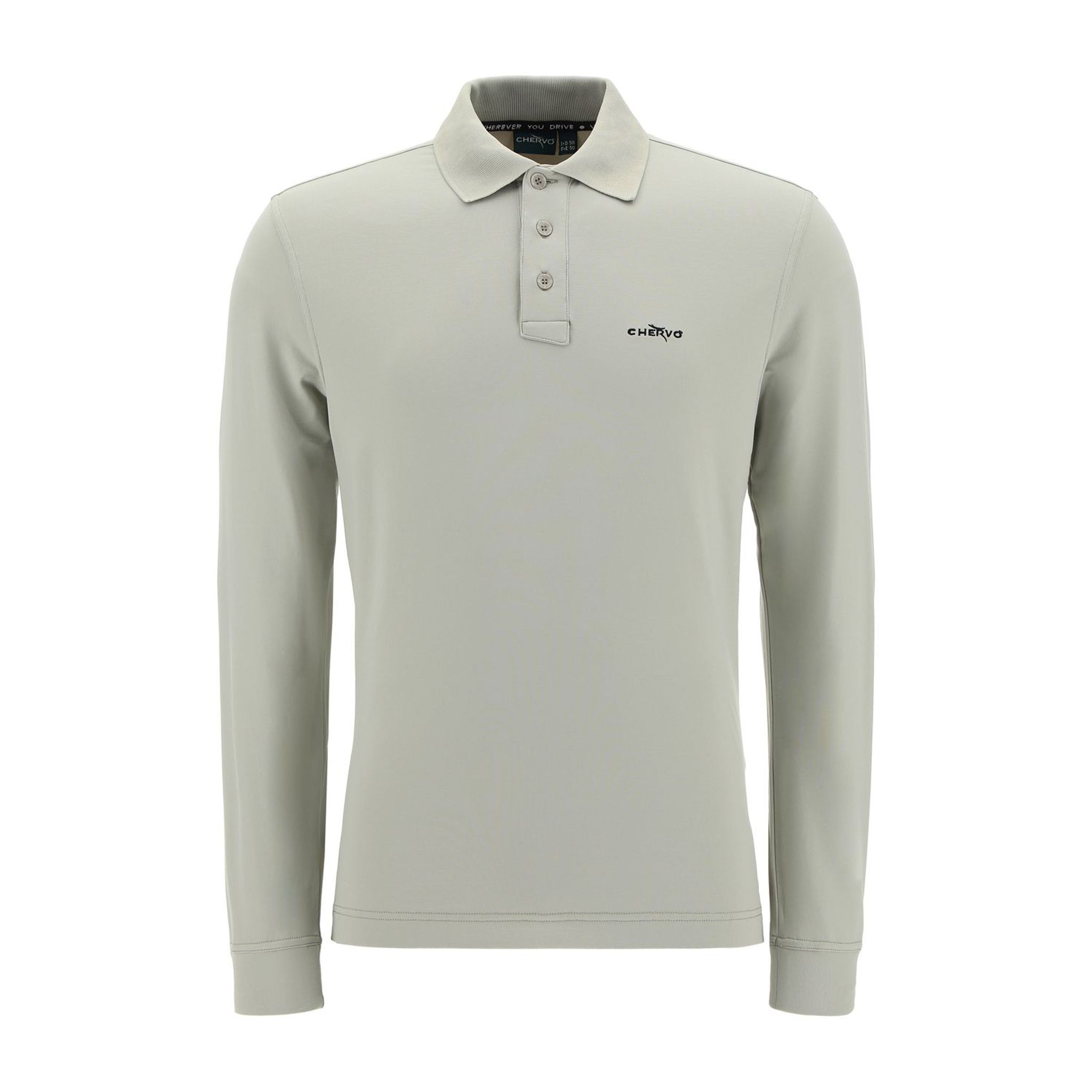 Chervo M Anguy LS Polo Grigio/Verde Uomo