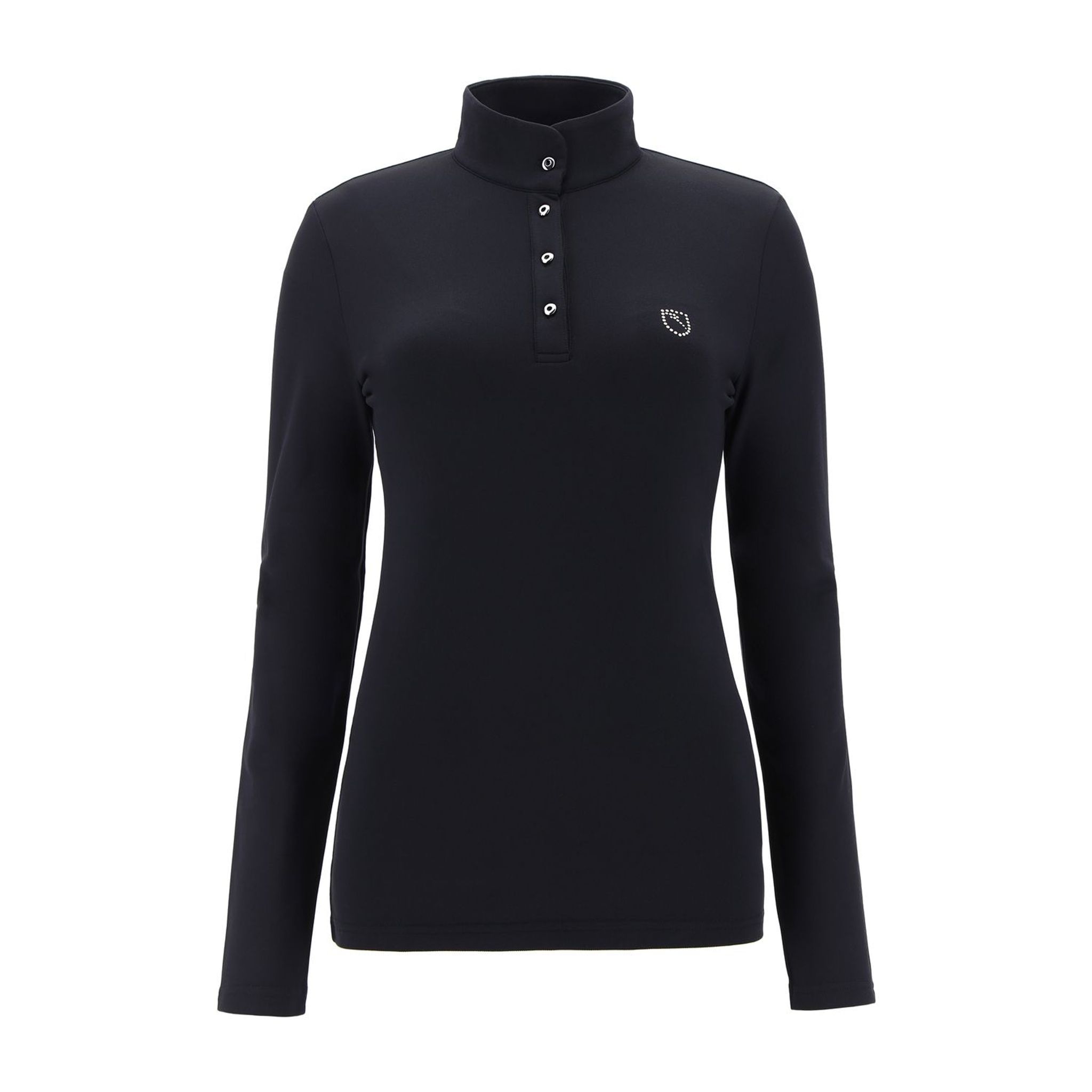 Chervo W Adelita LS Polo Nero Donna