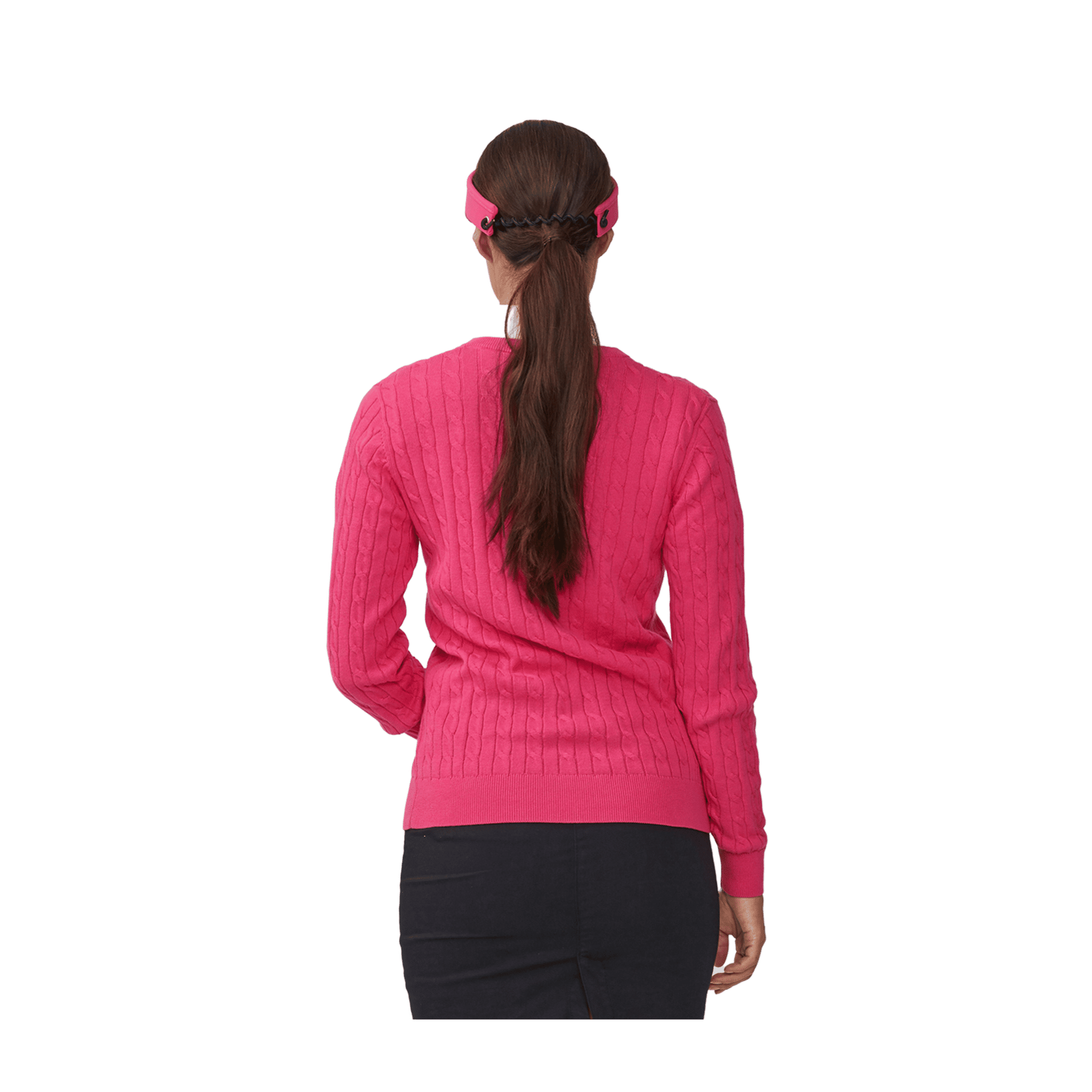 Röhnisch Pullover Cable Fuchsia Damen