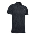 Polo Under Armour Vanish Jacquard nera/grigia da uomo